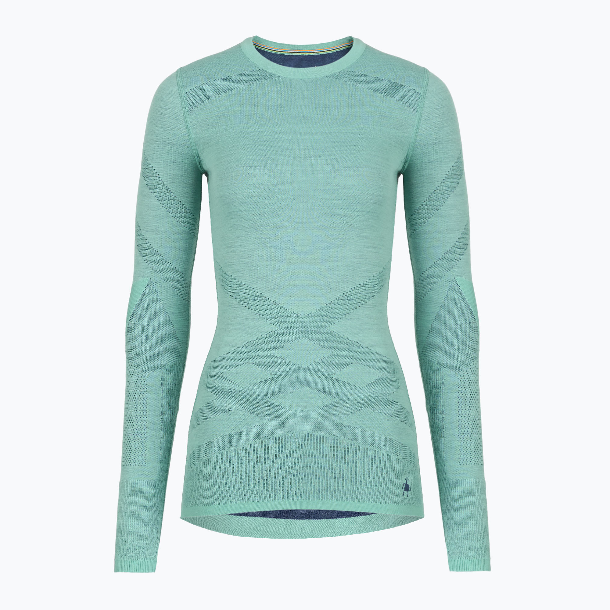 Maglia termica a maniche lunghe da donna Smartwool Intraknit Thermal Merino Baselayer Crew pacific blue/nightfall blue