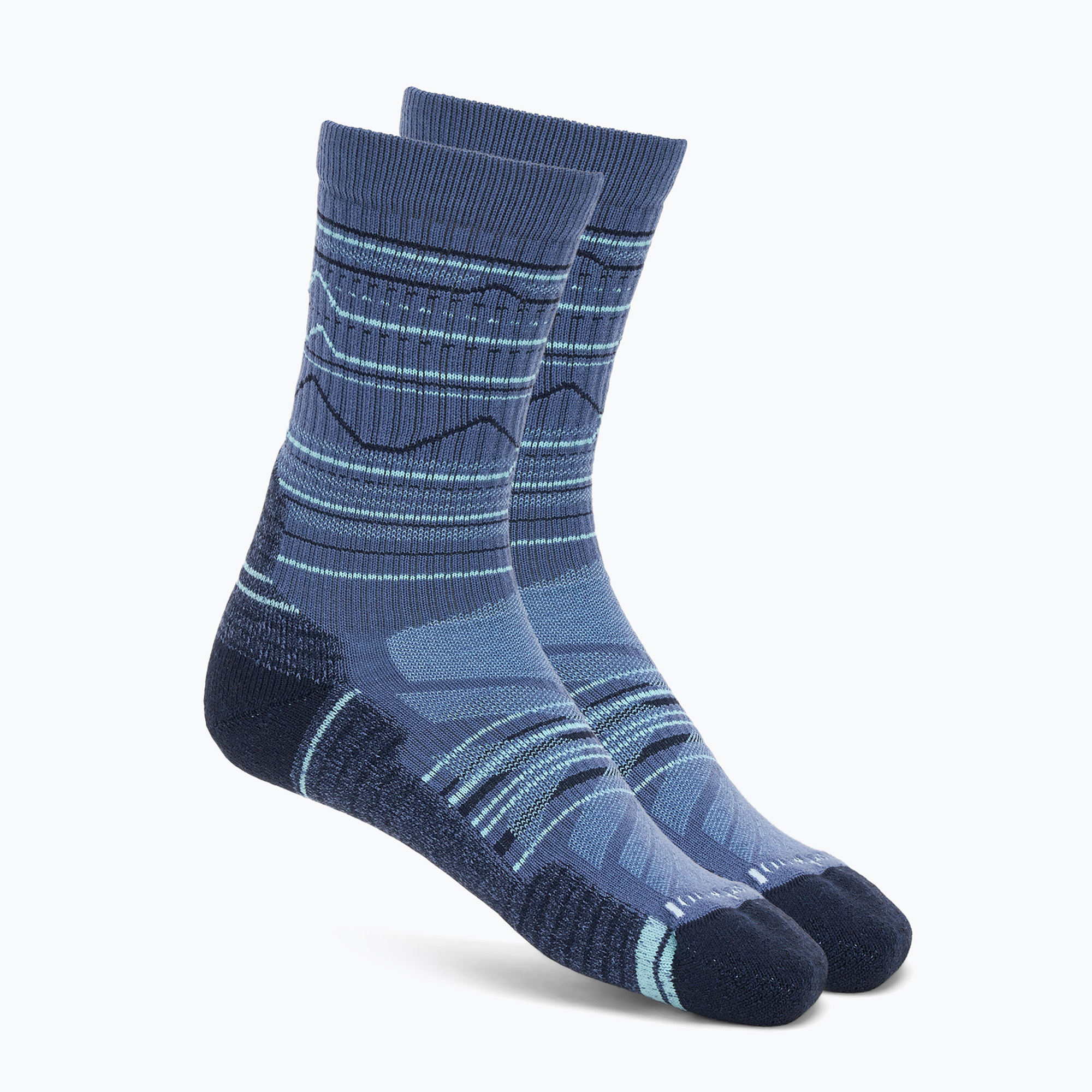 Skarpety Smartwool Hike Light Cushion Mountain Pattern Crew nightfall blue 