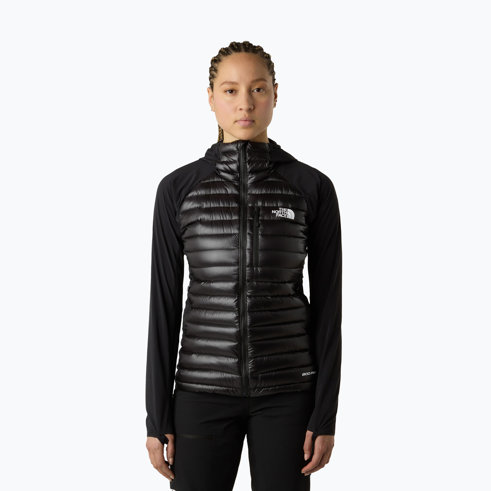 Kurtka hybrydowa damska The North Face Summit Breithorn Lt Hybrid Hoodie black 