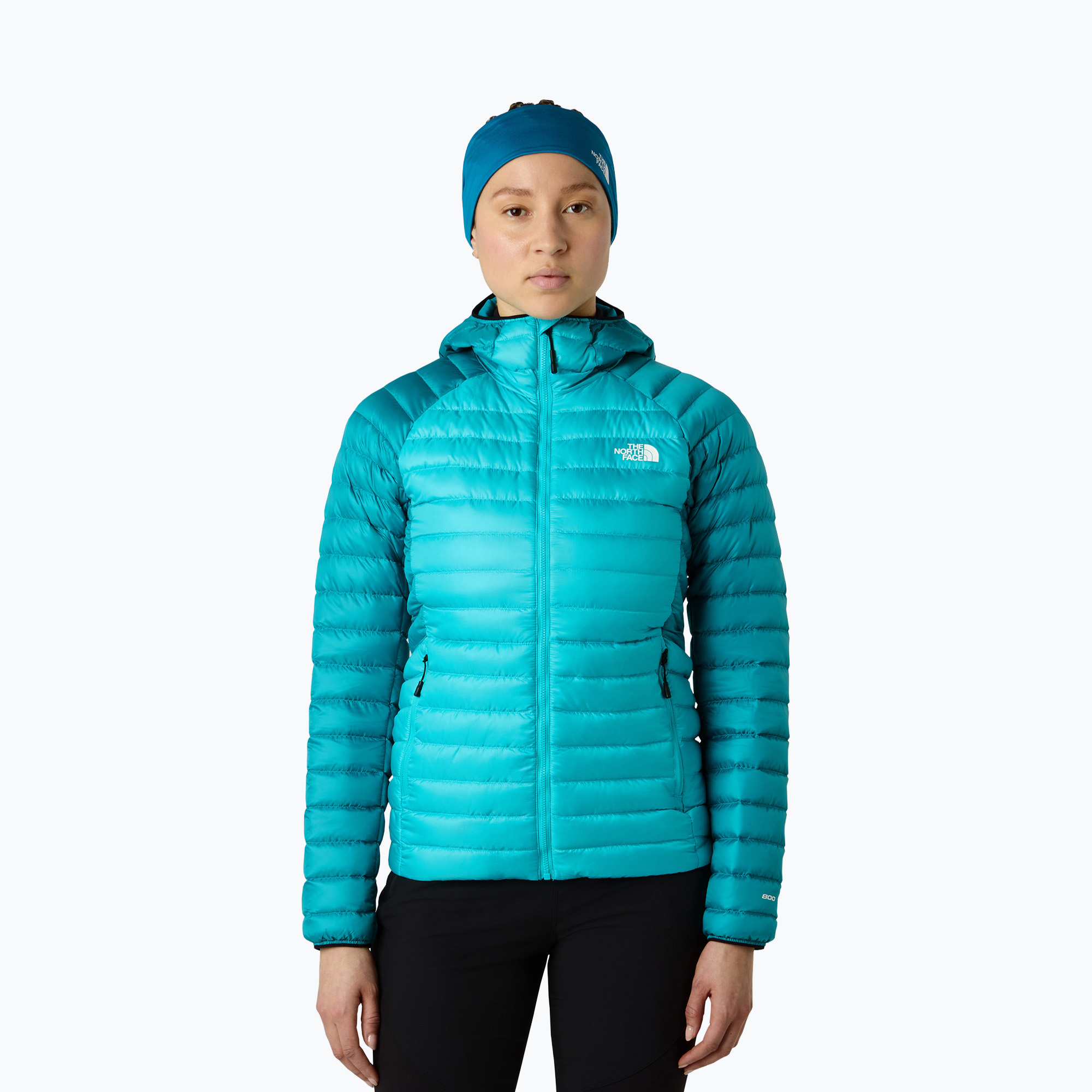 Kurtka puchowa damska The North Face Bettaforca Light Down Hooded galactic blue/deep teal 