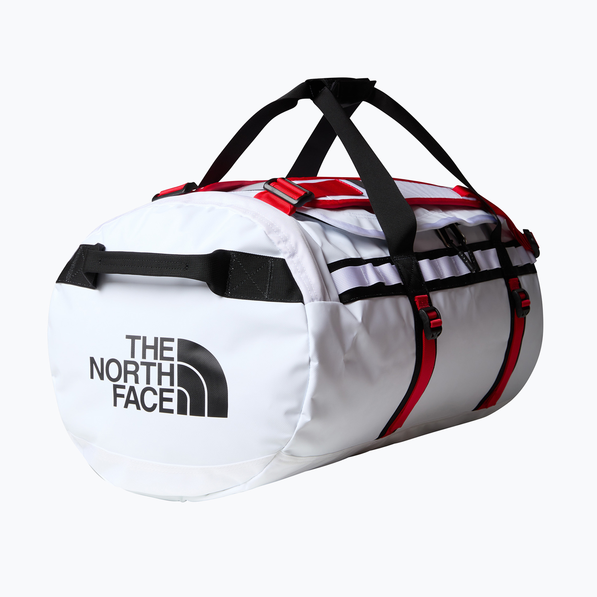 Torba podróżna The North Face Base Camp Duffel M 71 l white/black/elevation red 