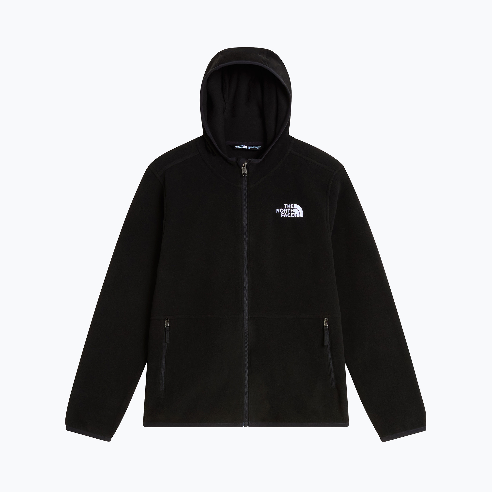 Детски поларен суитшърт The North Face Teen Glacier Full Zip Hoodie tnf black