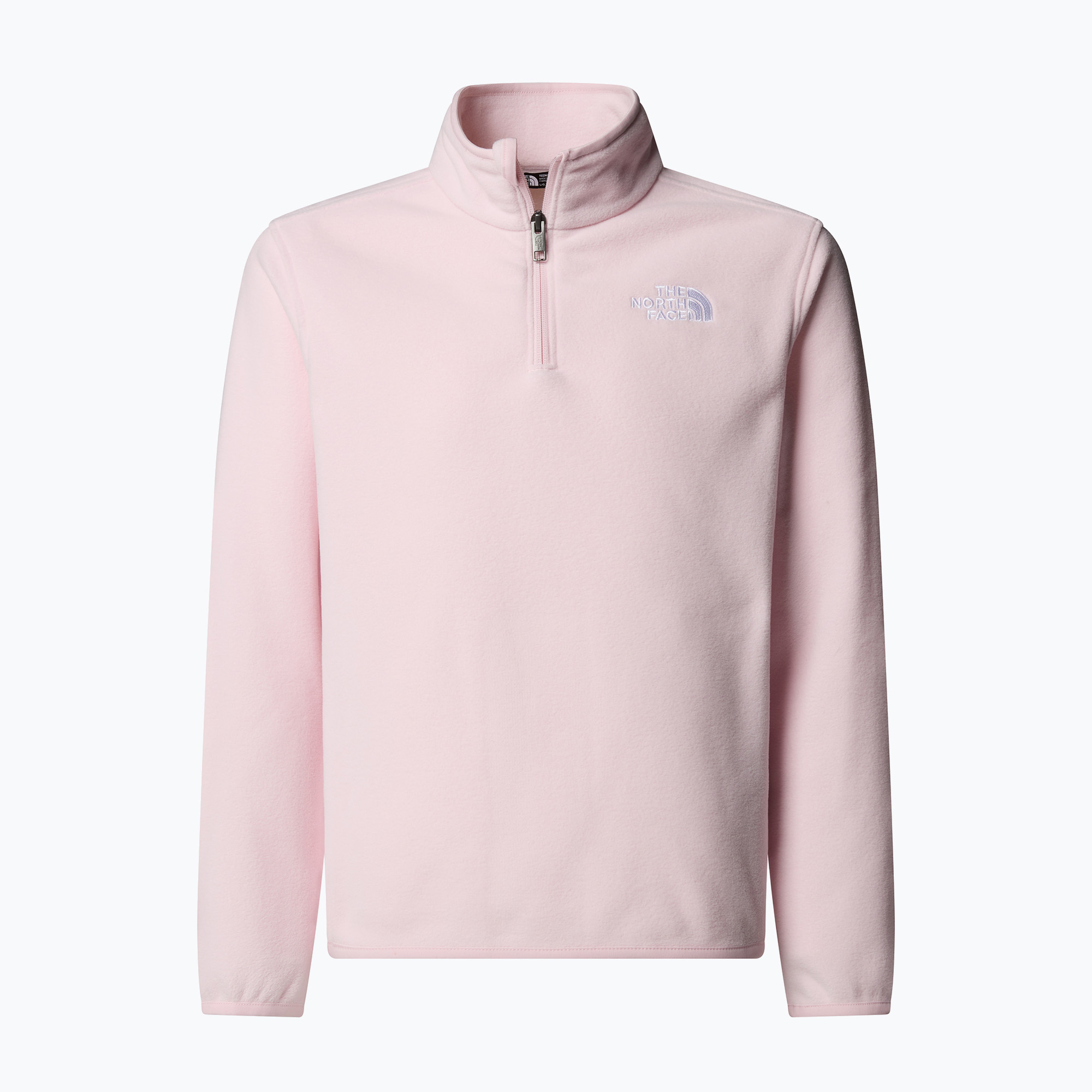 Bluza polarowa dziecięca The North Face Teen Glacier 1/4 Zip pale blossom 