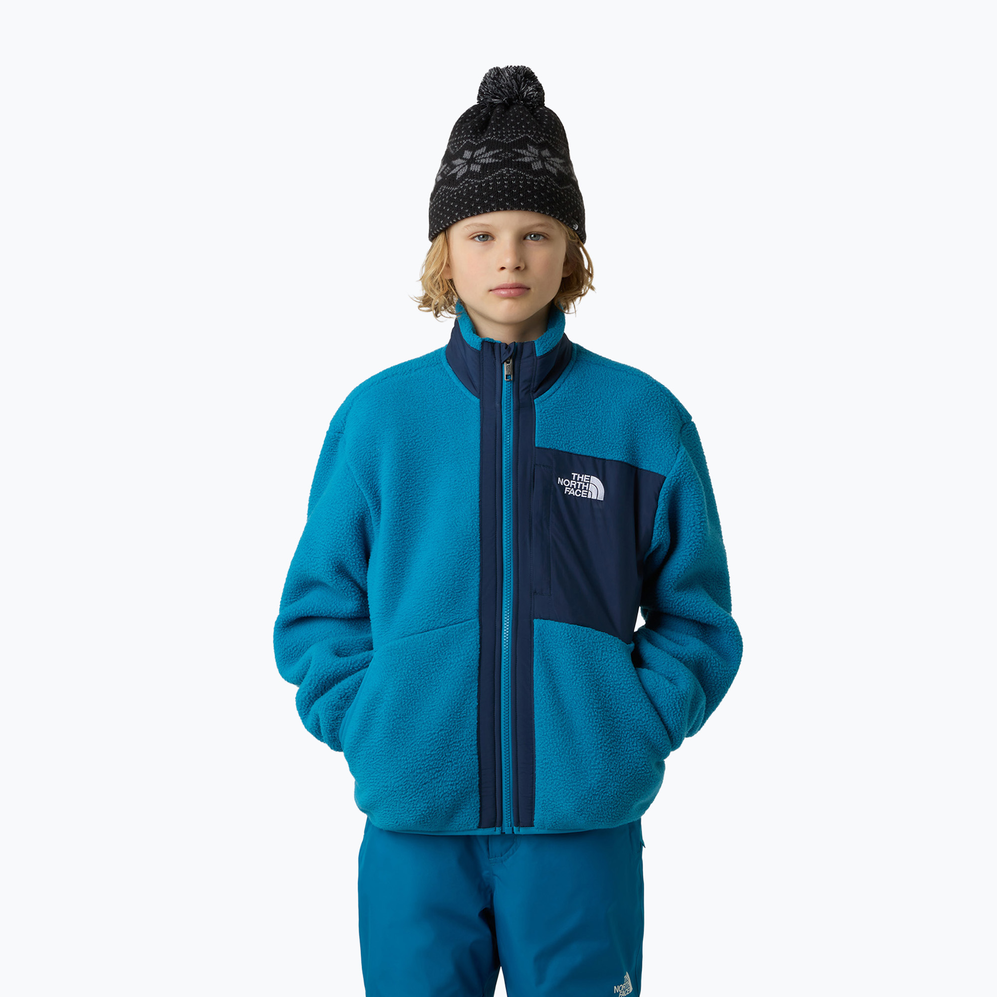 Bluza polarowa dziecięca The North Face Yumiori Full Zip dusk blue/summit navy 
