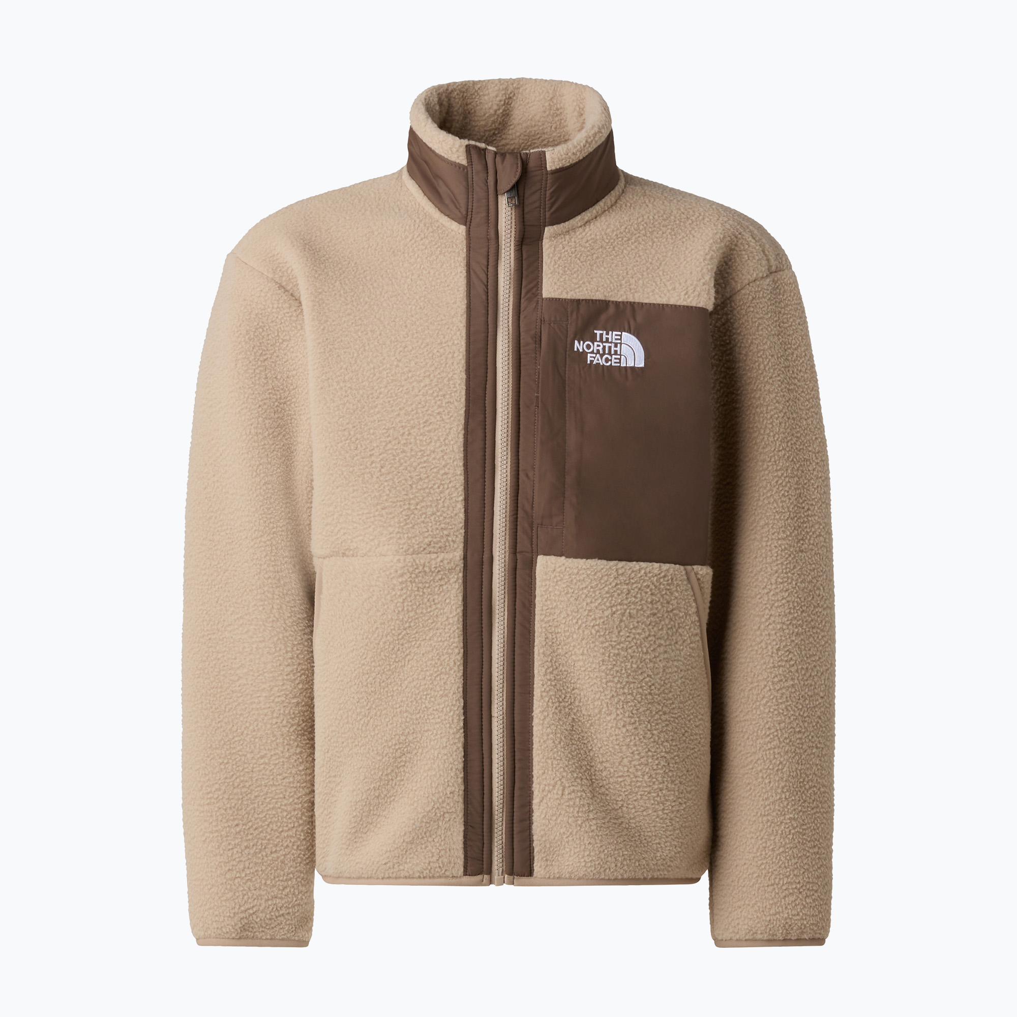 Bluza polarowa dziecięca The North Face Yumiori Full Zip mushroom grey/smokey brown 