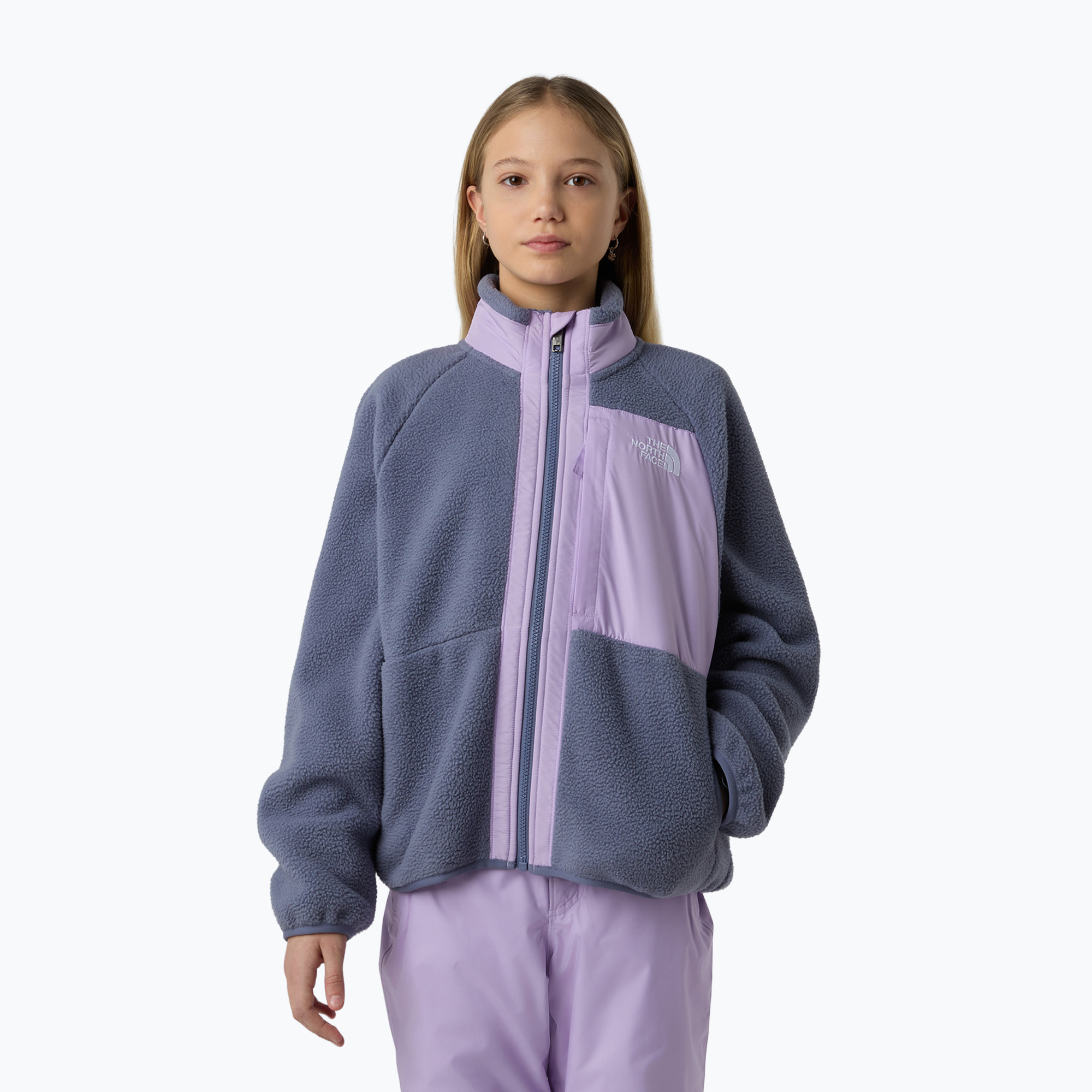Bluza polarowa dziecięca The North Face Yumiori Full Zip twilight galaxy/lite lilac 