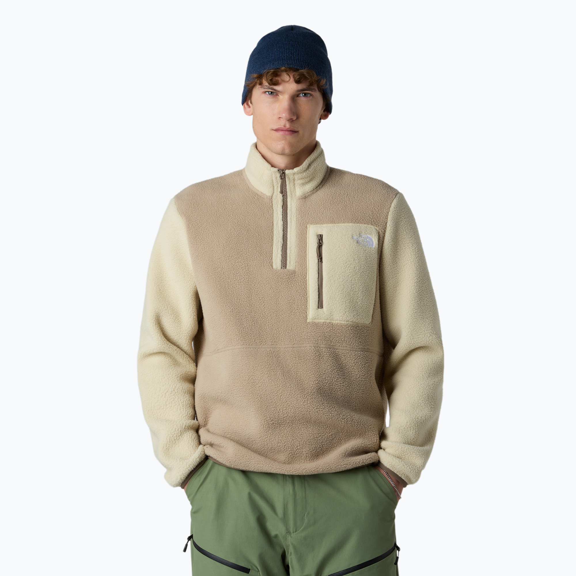 Bluza męska The North Face Yumiori 1/4 Zip mushroomgrey/gravel/mochabrown 