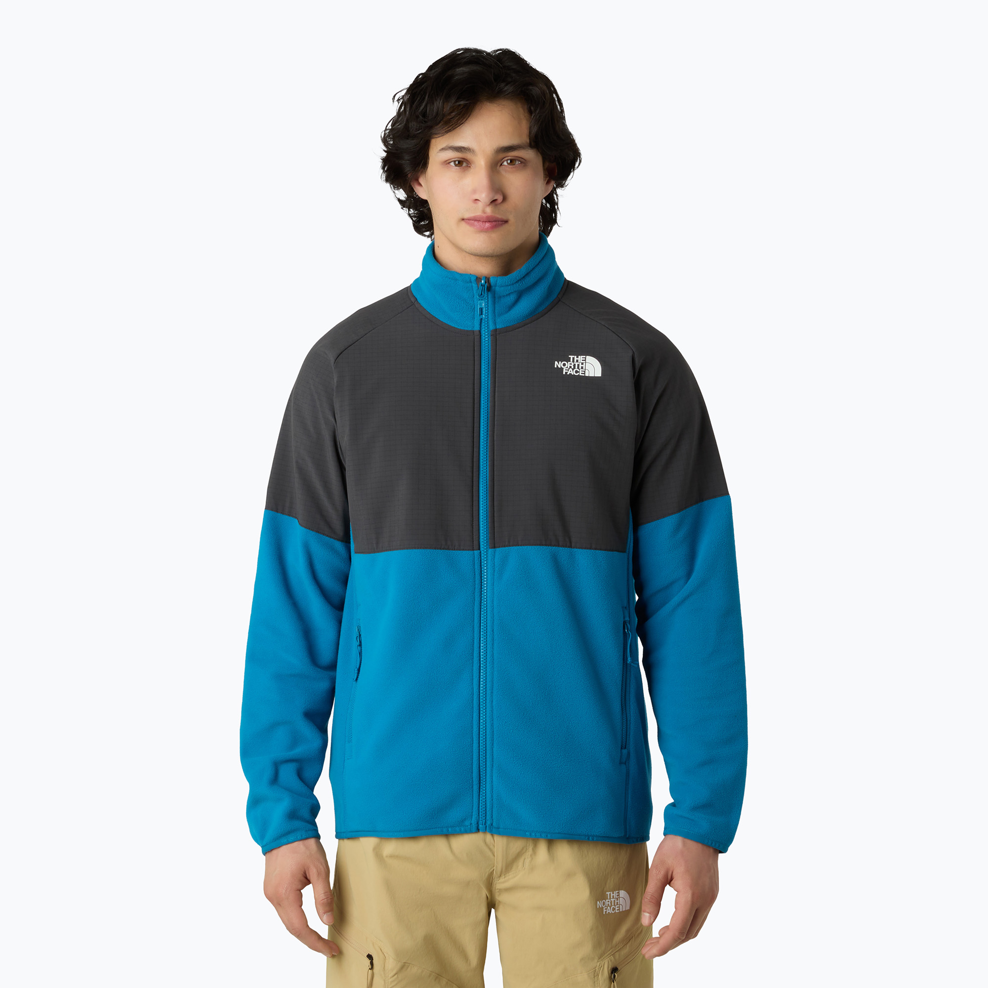 Bluza męska The North Face Glacier Heavyweight Full Zip dusk blue/asphalt grey 