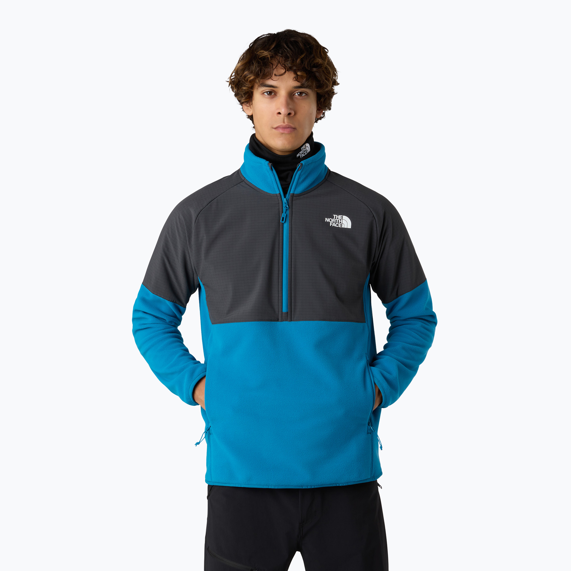 Bluza męska The North Face Glacier Heavyweight 1/2 Zip dusk blue/asphalt grey 