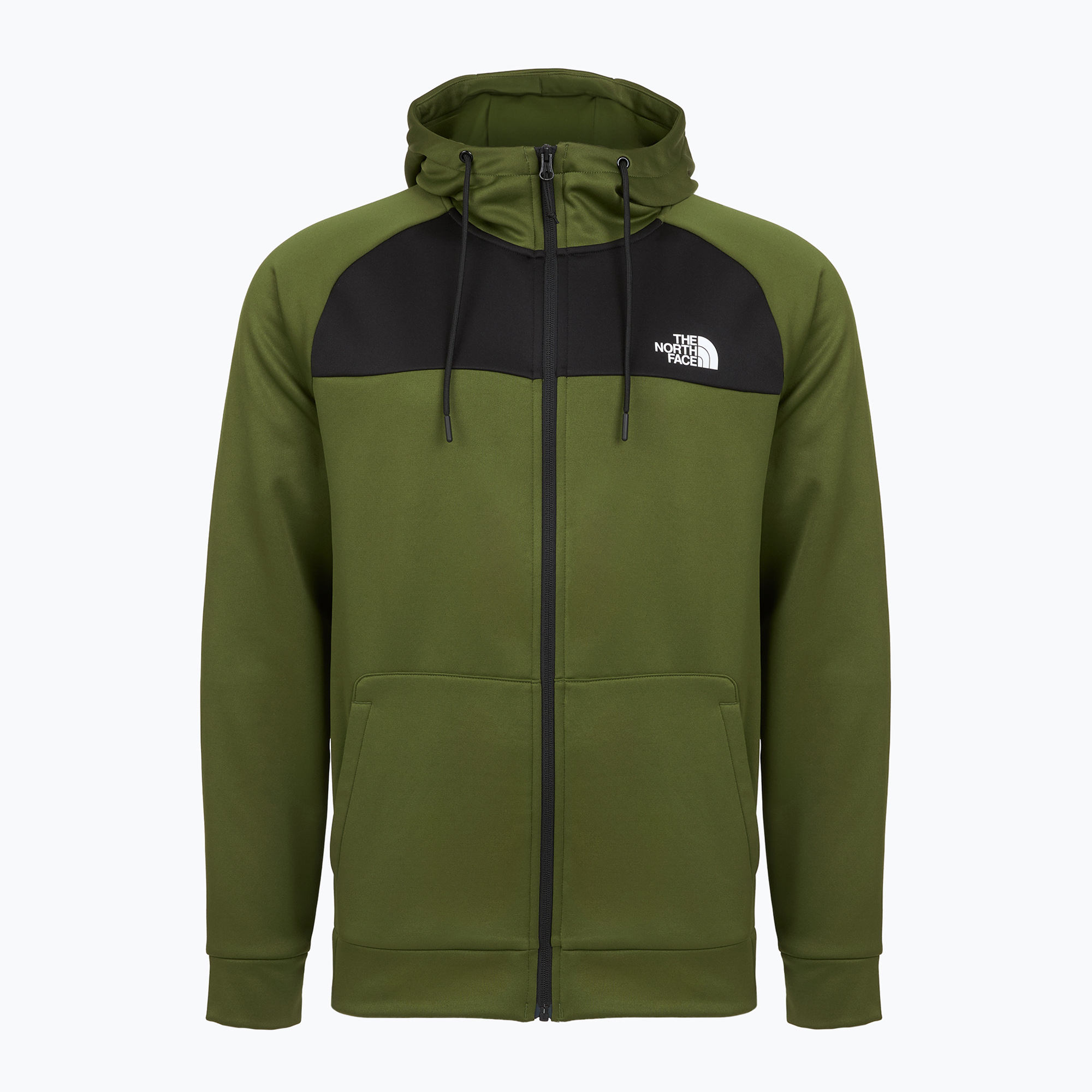 Hoodie Sweatshirt Herren The North Face Reaxion Fleece Full Zip Hoodie woodland green/black