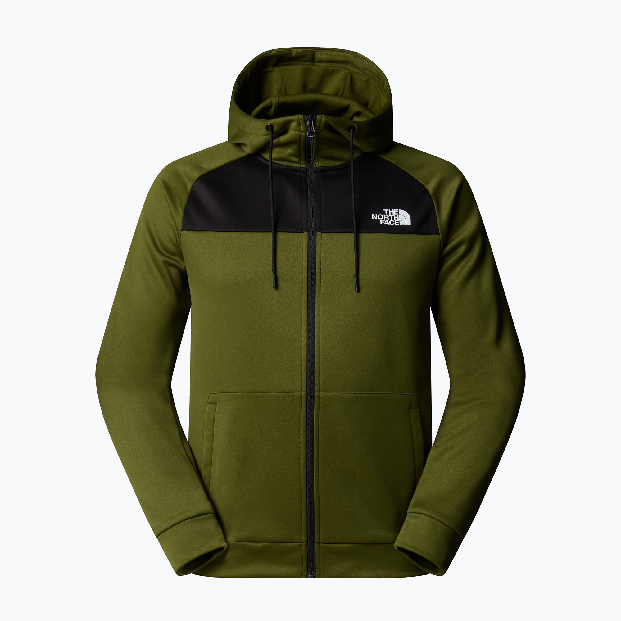 Bluza męska The North Face Reaxion Fleece Full Zip Hoodie woodland green/black 