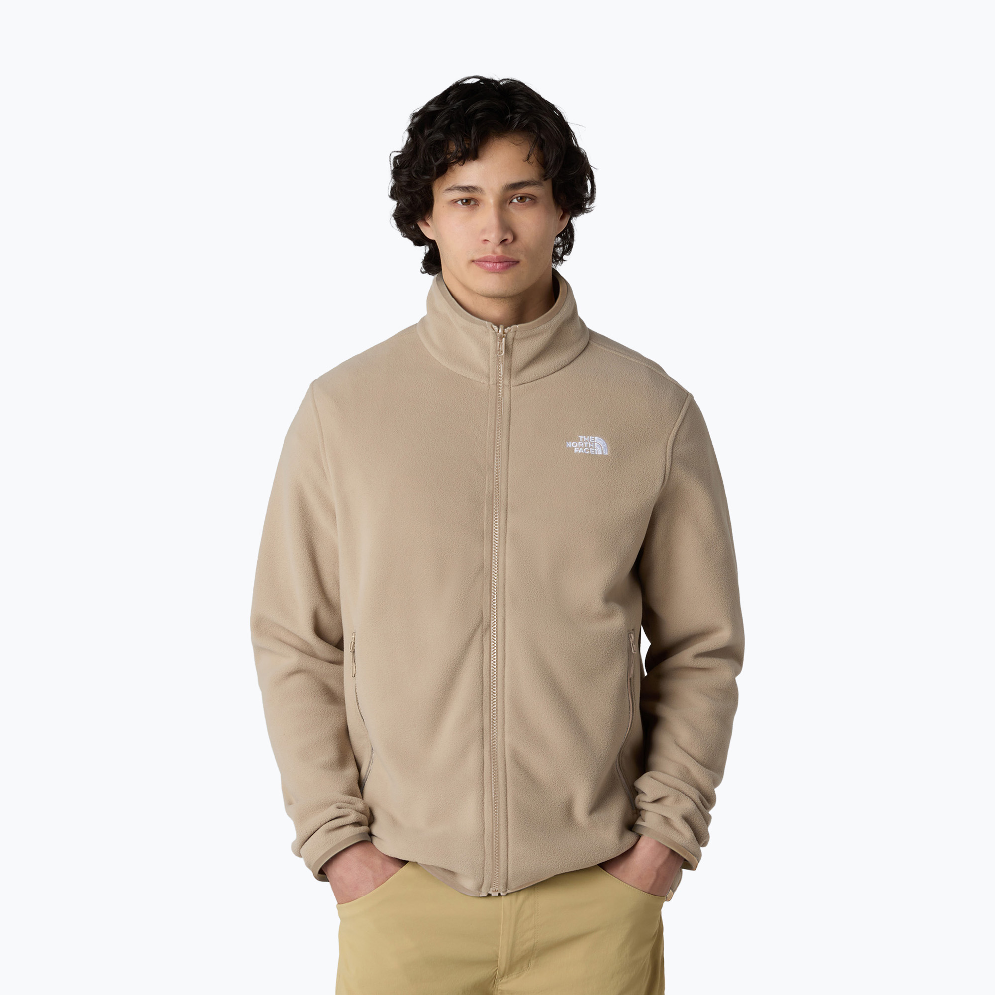 Bluza polarowa męska The North Face Glacier Fleece mushroom grey 