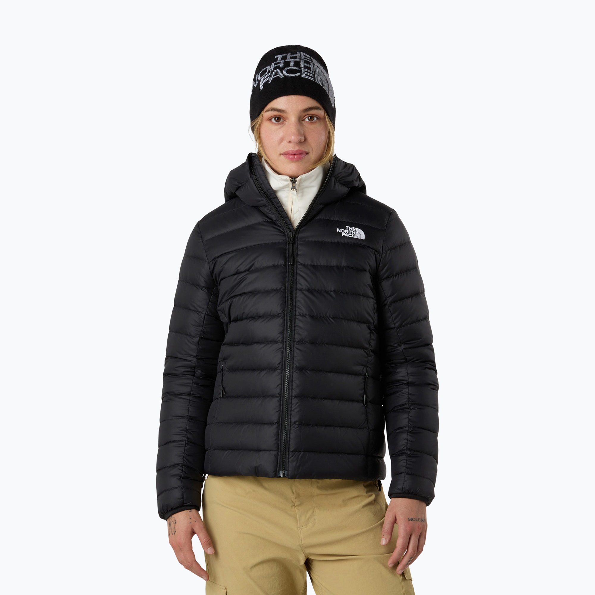 Dámska páperová bunda The North Face Down Hooded black (Down Hooded NF0A8D3EJK31)