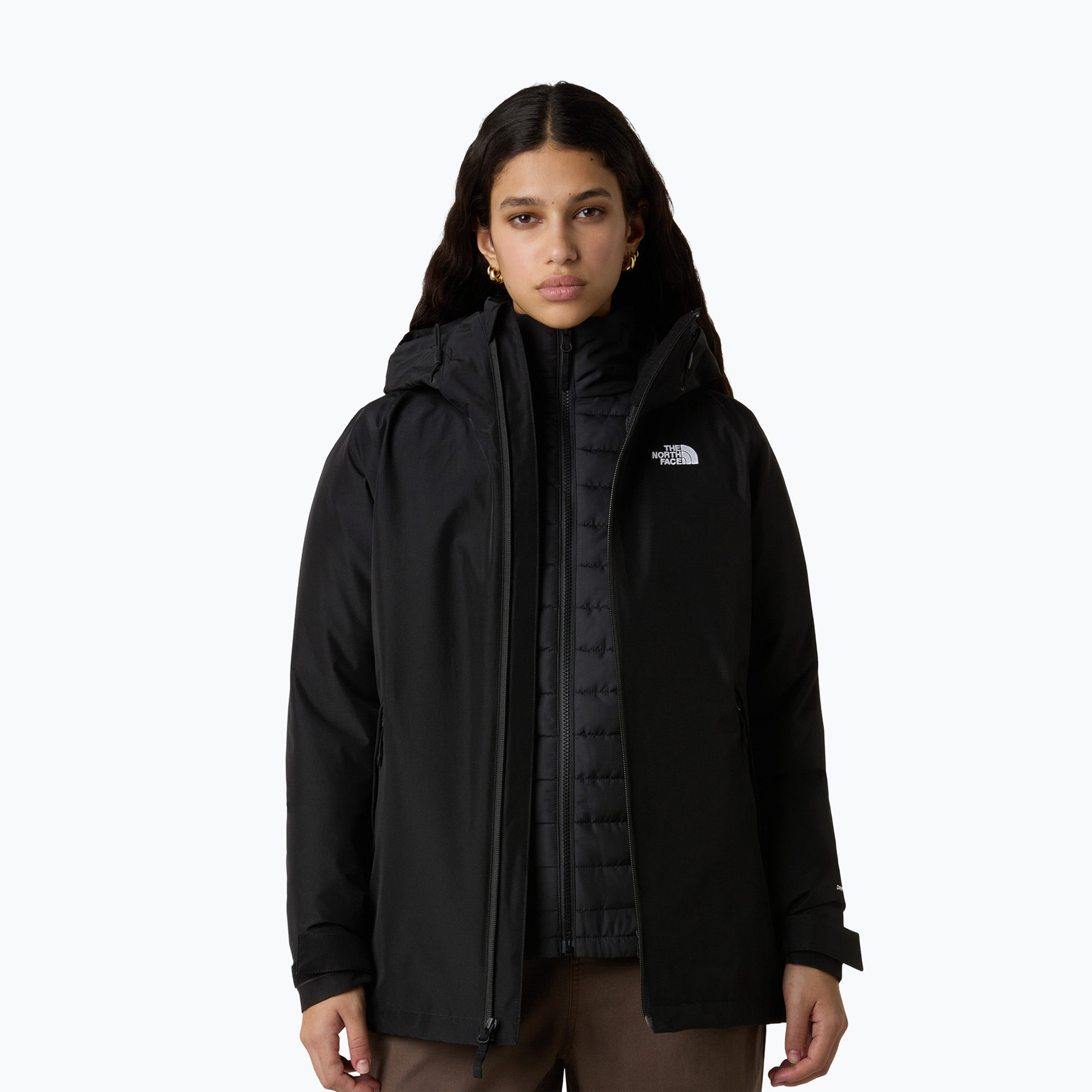 Kurtka 3w1 damska The North Face Carto Mono Triclimate Hooded black 
