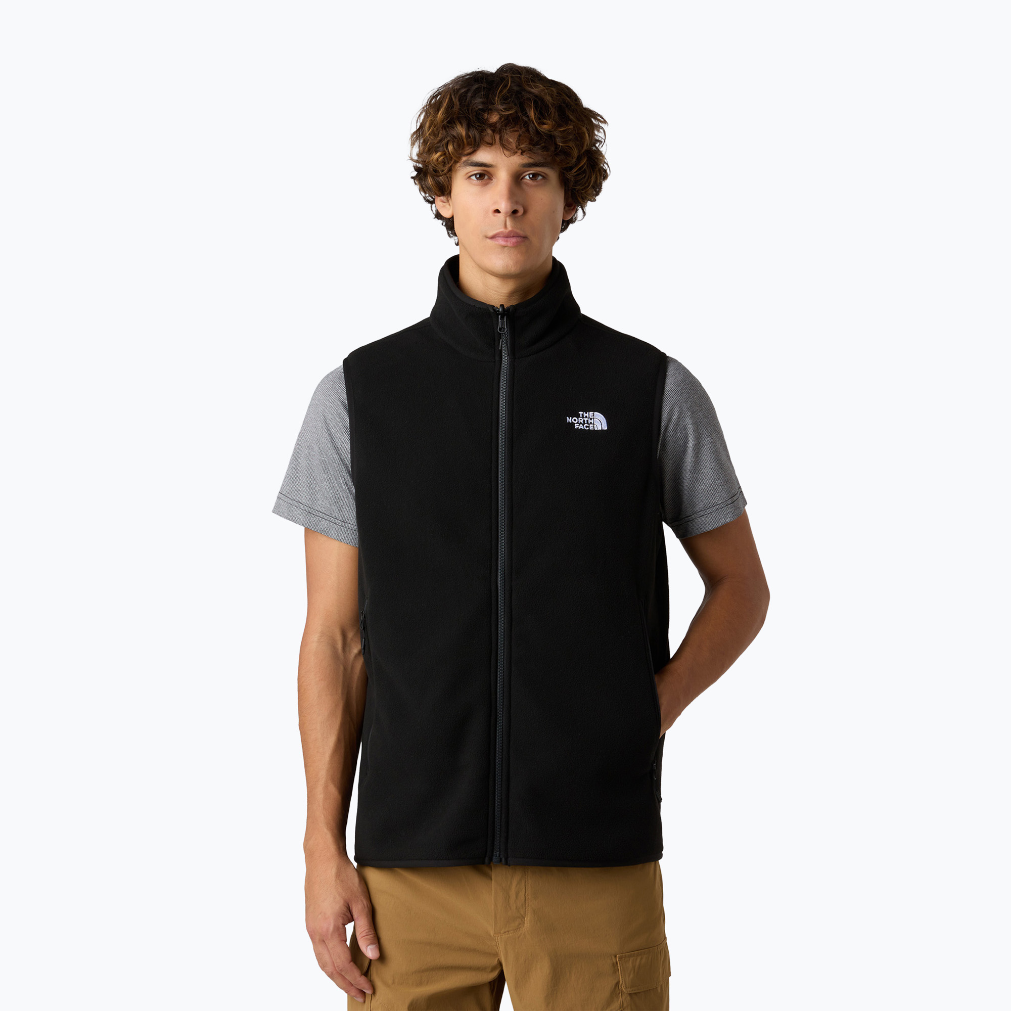 Bezrękawnik męski The North Face Glacier Fleece black 