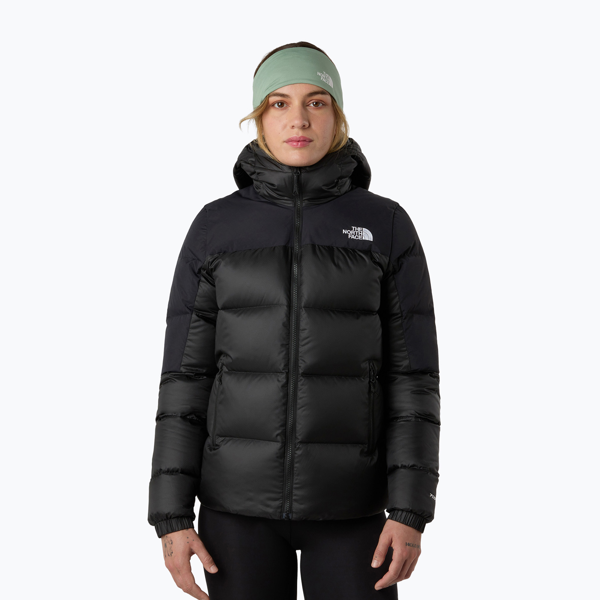 Kurtka puchowa damska The North Face Diablo Down 2.0 Hooded black heather/black 