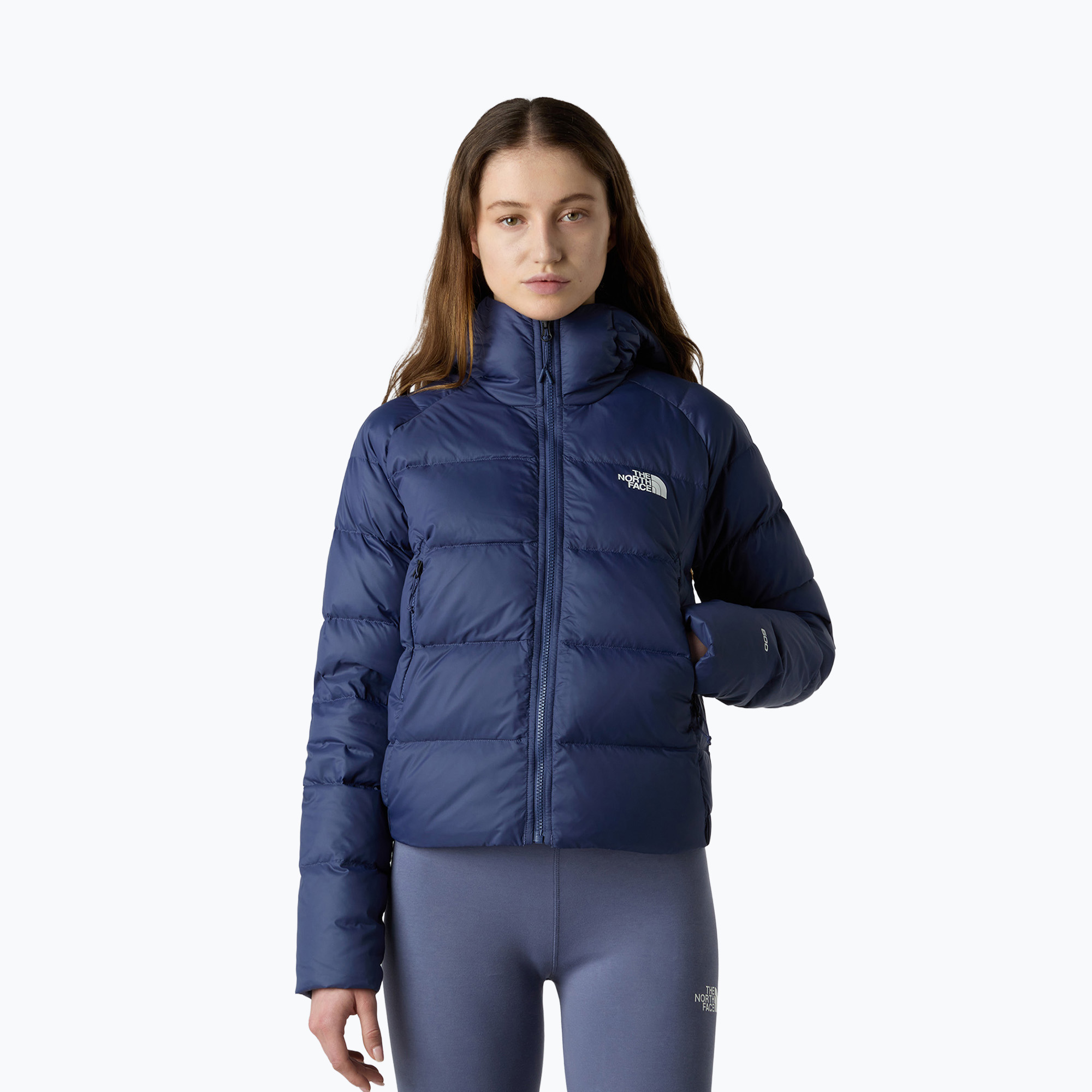 Kurtka puchowa damska The North Face Hyalite Down Hoodie lunar blue 