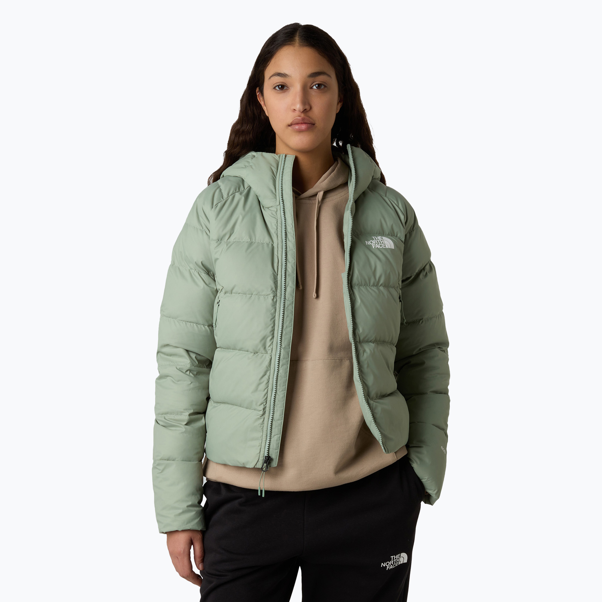 Kurtka puchowa damska The North Face Hyalite Down Hoodie state moss 