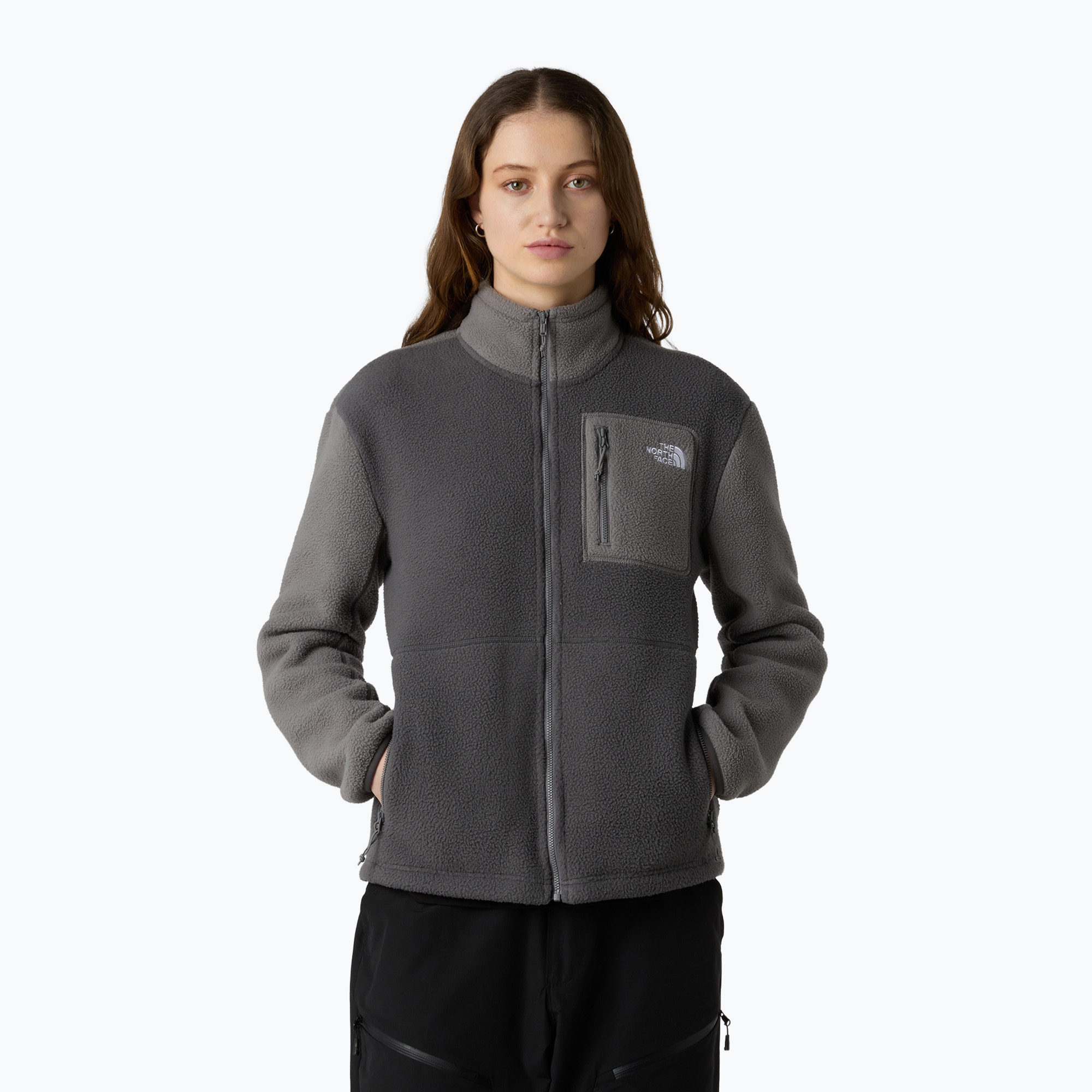 Bluza polarowa damska The North Face Yumiori Full Zip anthracite grey/smoked 