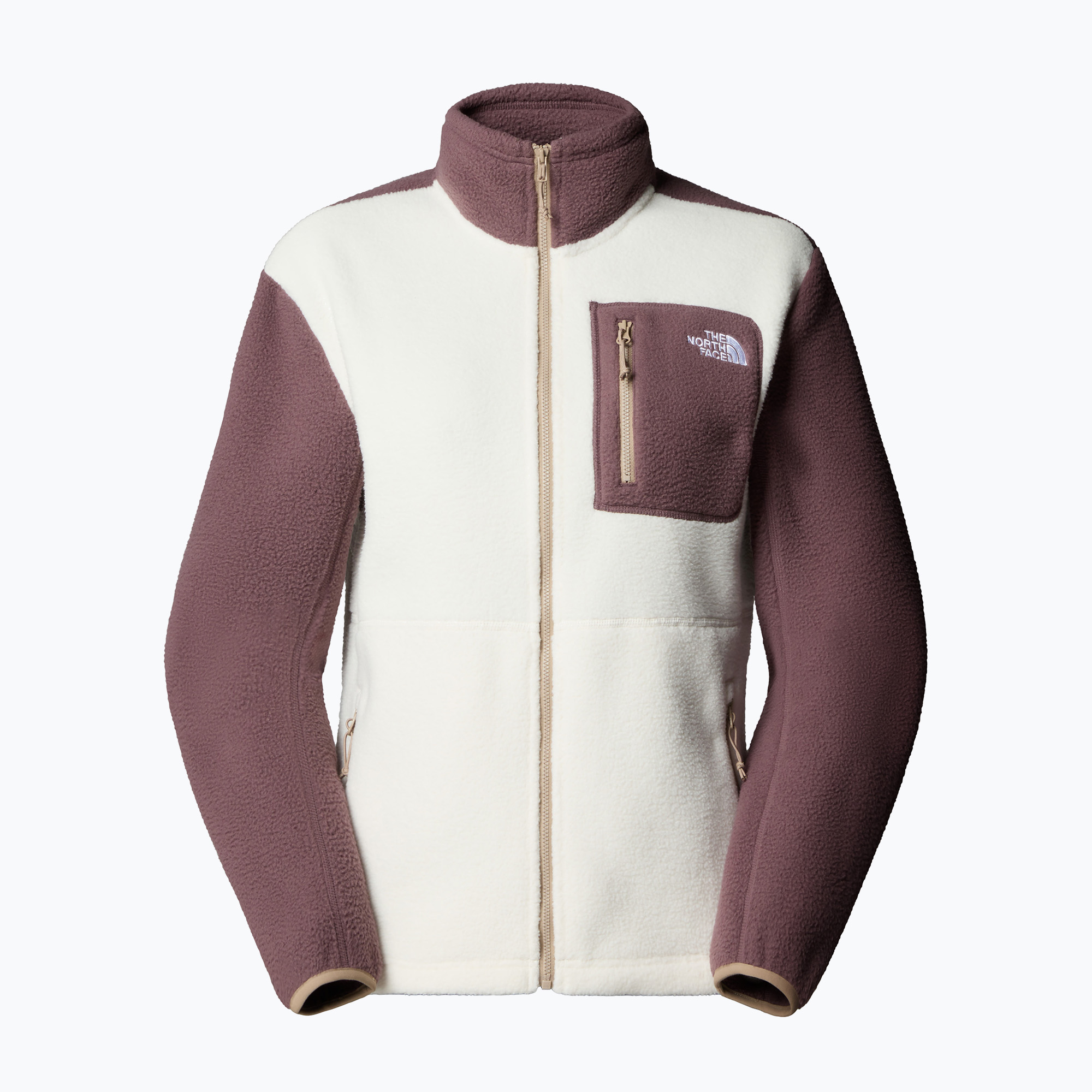 Bluza polarowa damska The North Face Yumiori Full Zip white dune/tawny quartz 