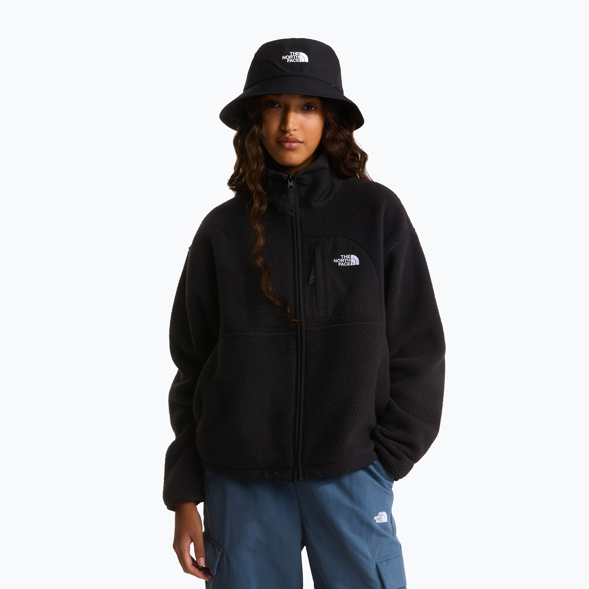 Дамски поларен суитшърт The North Face Yumiori Off Peak Full Zip tnf black