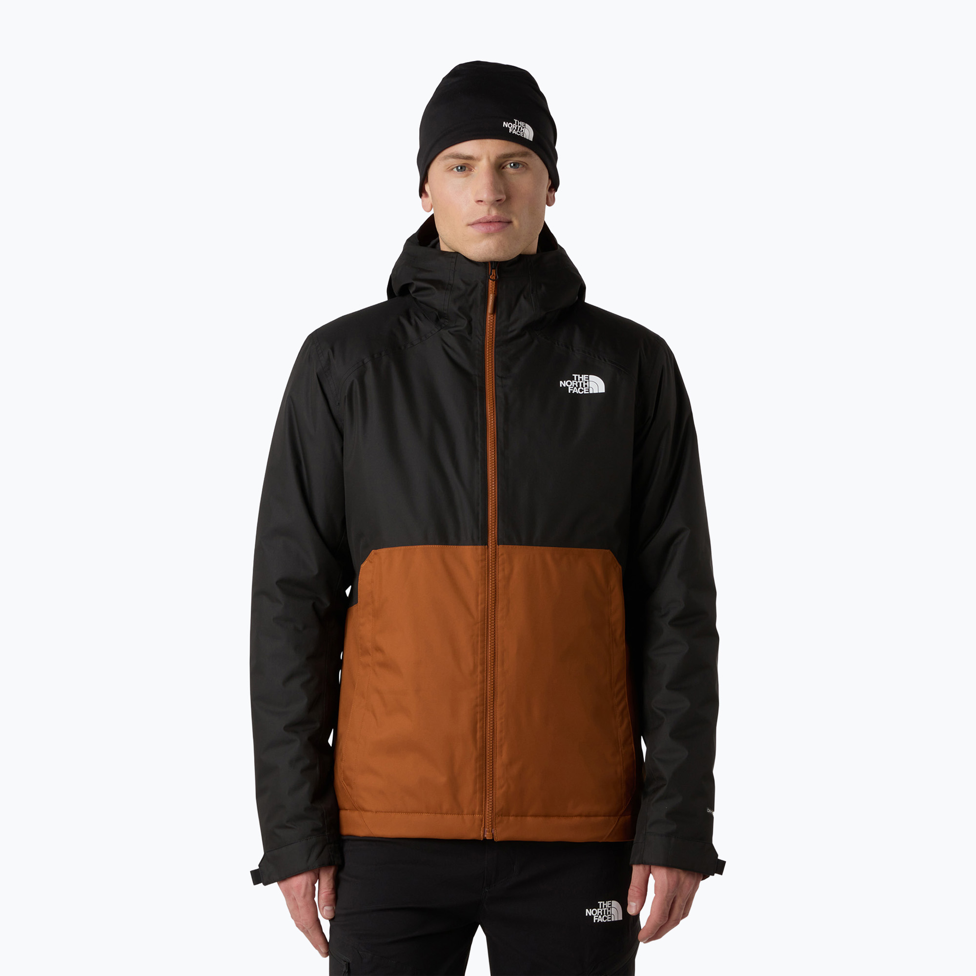 Kurtka puchowa męska The North Face Millerton Insulated burnt umber/black 
