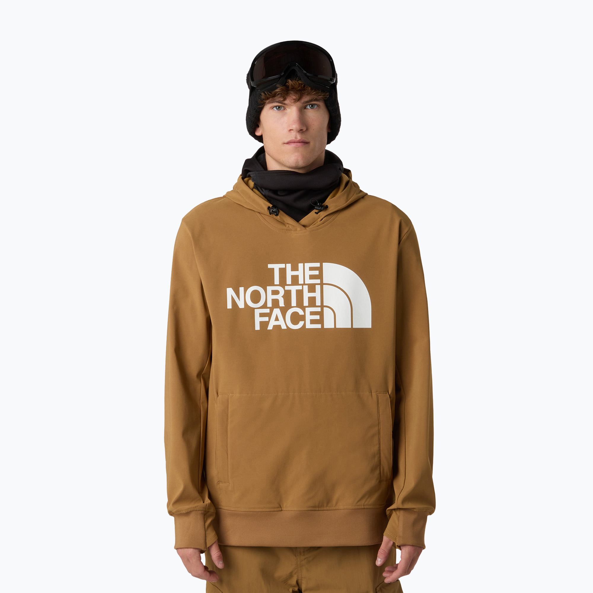 Мъжки суитшърт The North Face Tekno Logo Hoodie utility brown