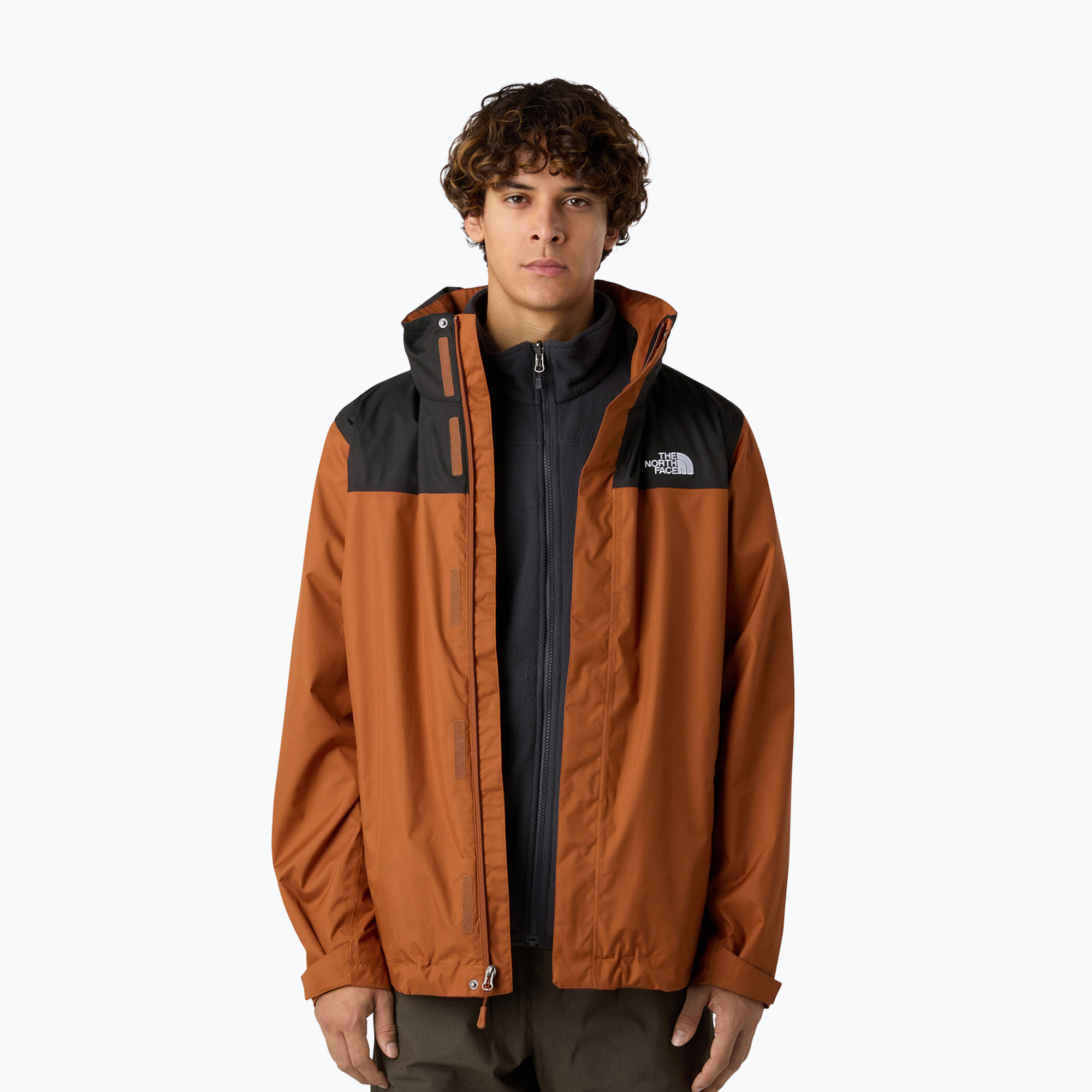 Geacă 3în1 pentru bărbați The North Face Evolve II Triclimate burnt umber/asphalt grey