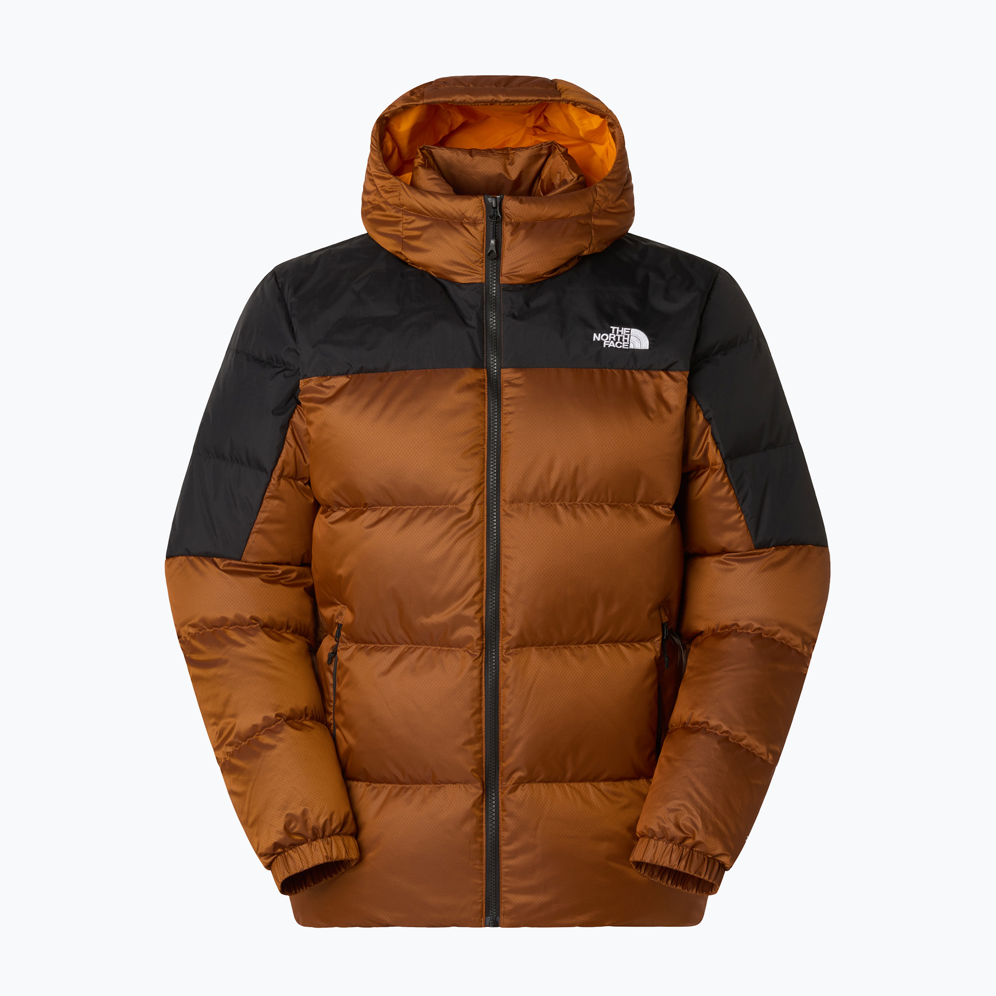 Kurtka puchowa męska The North Face Diablo Down 2.0 Hoodie mushroom ember/black heather/recycled 