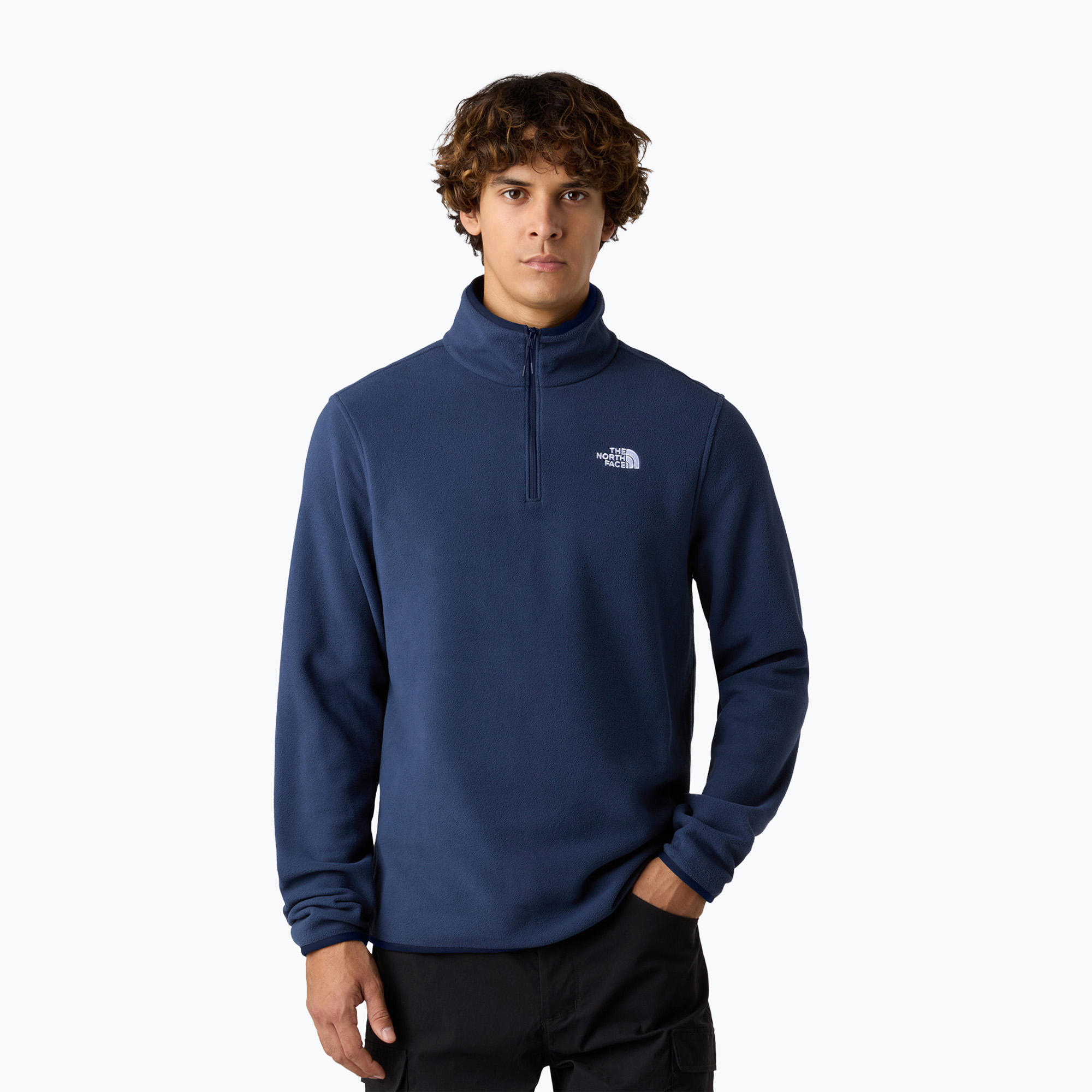 Bluza polarowa męska The North Face Glacier Fleece 1/4 Zip summit navy 