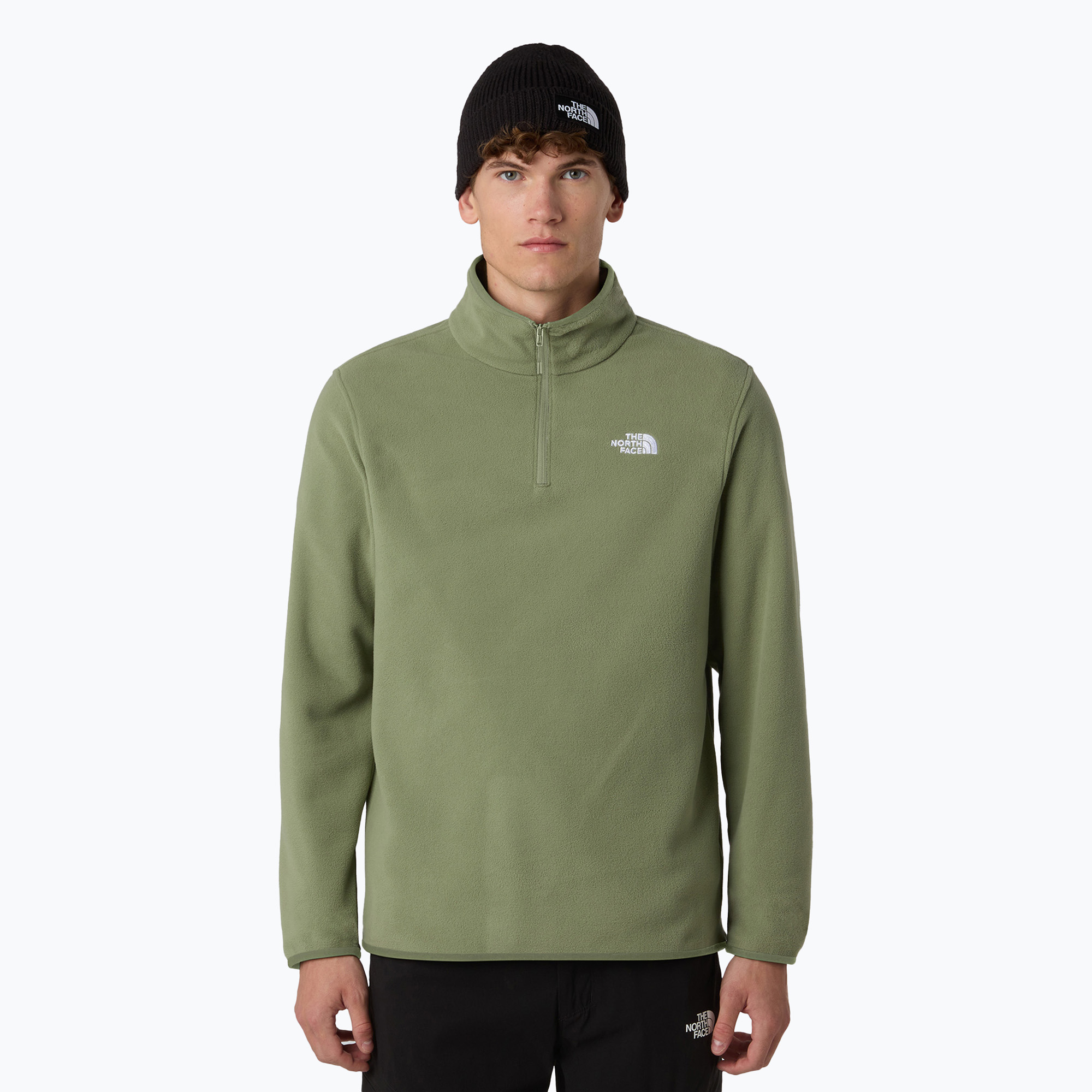 Bluza polarowa męska The North Face Glacier Fleece 1/4 Zip bark mist 