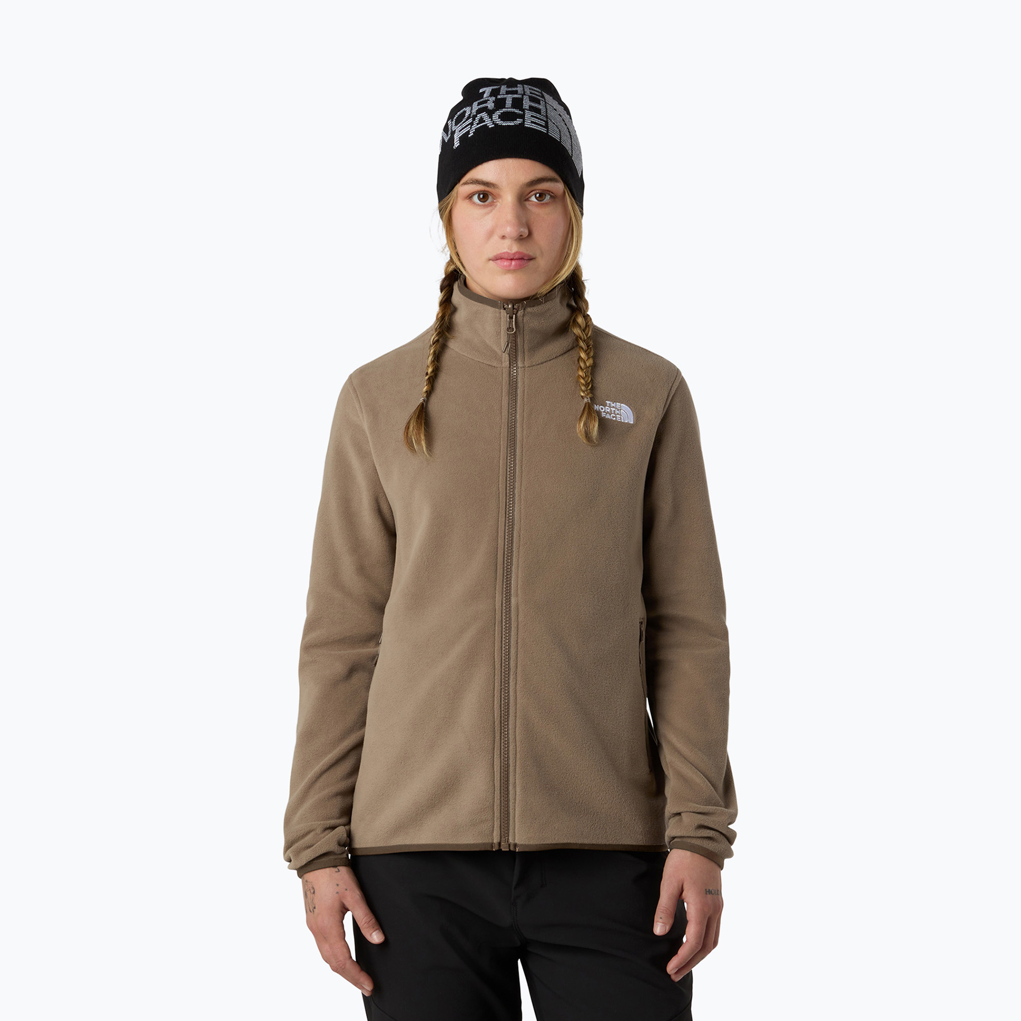 Bluza polarowa damska The North Face Glacier Fleece mocha brown 