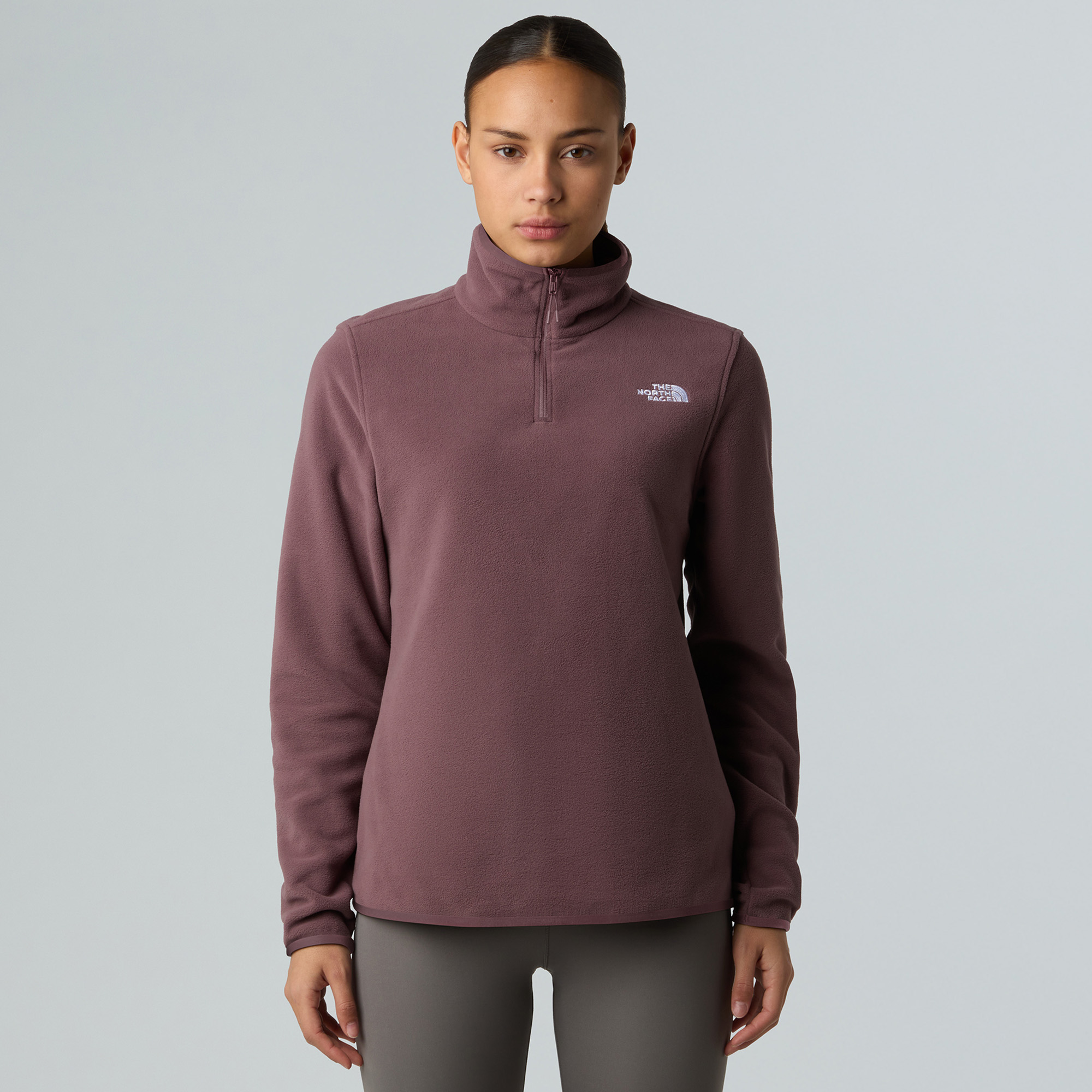 Bluza polarowa damska The North Face Glacier Fleece 1/4 Zip tawny quartz 