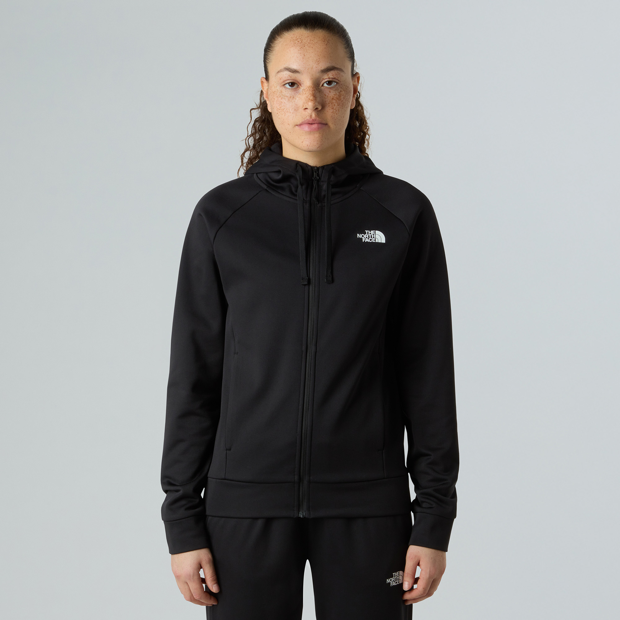 Bluza damska The North Face Reaxion 2.0 Hooded Full Zip black heather 