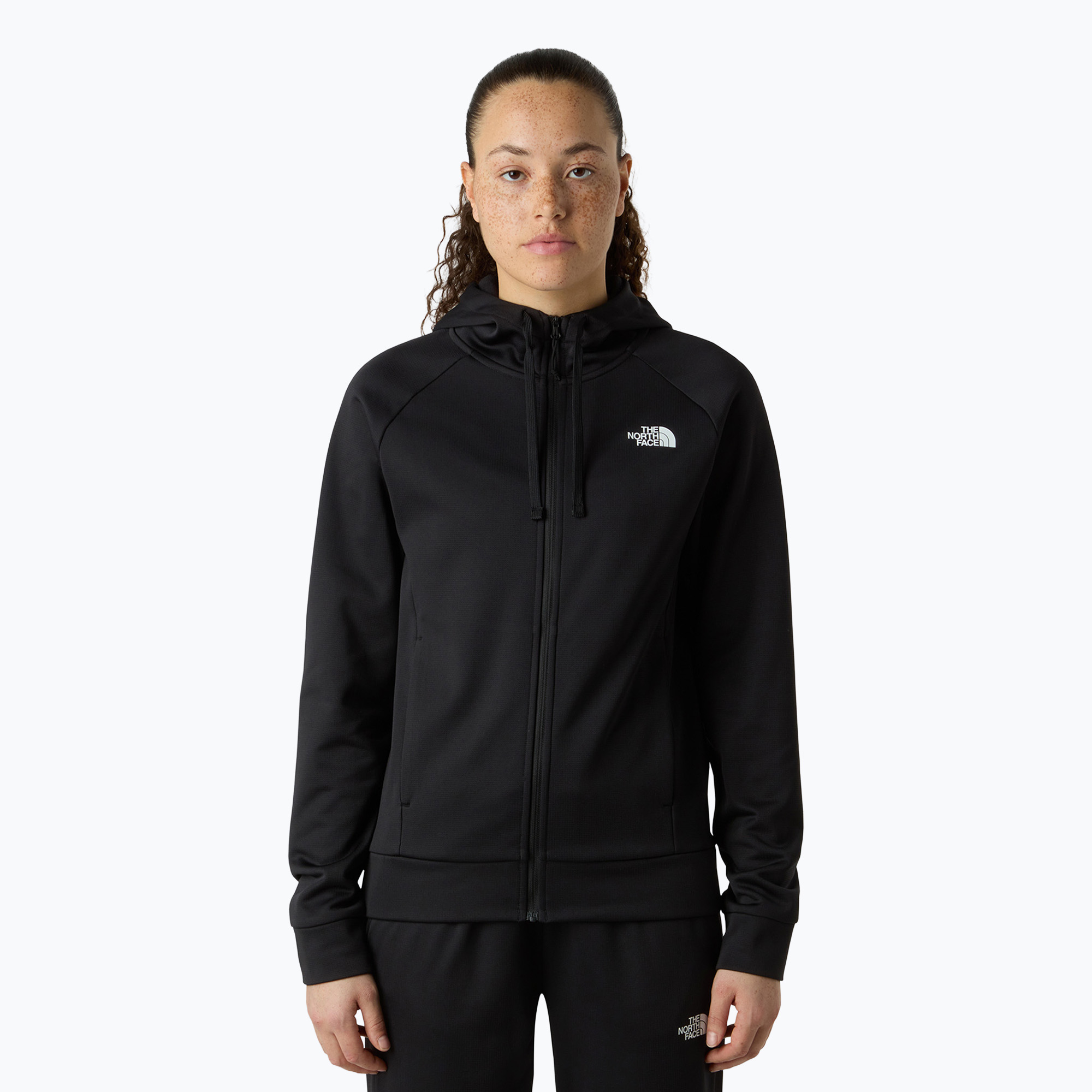 Bluza damska The North Face Reaxion 2.0 Hooded Full Zip black heather 