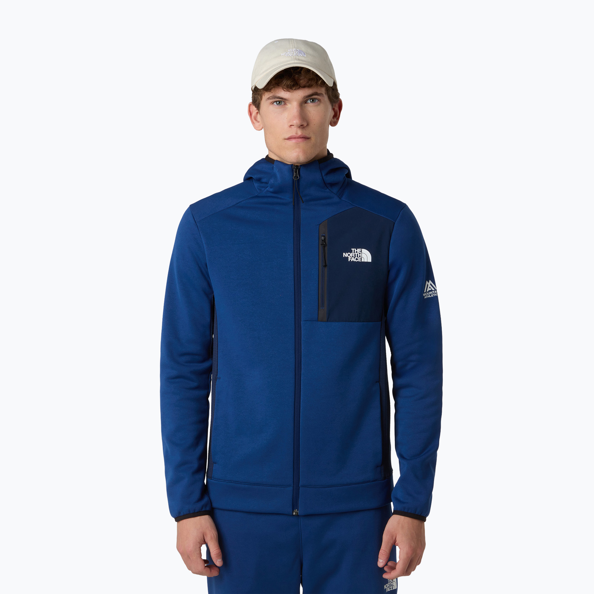 Bluza męska The North Face Mountain Athletics Fleece Full Zip estate blue/summit navy 