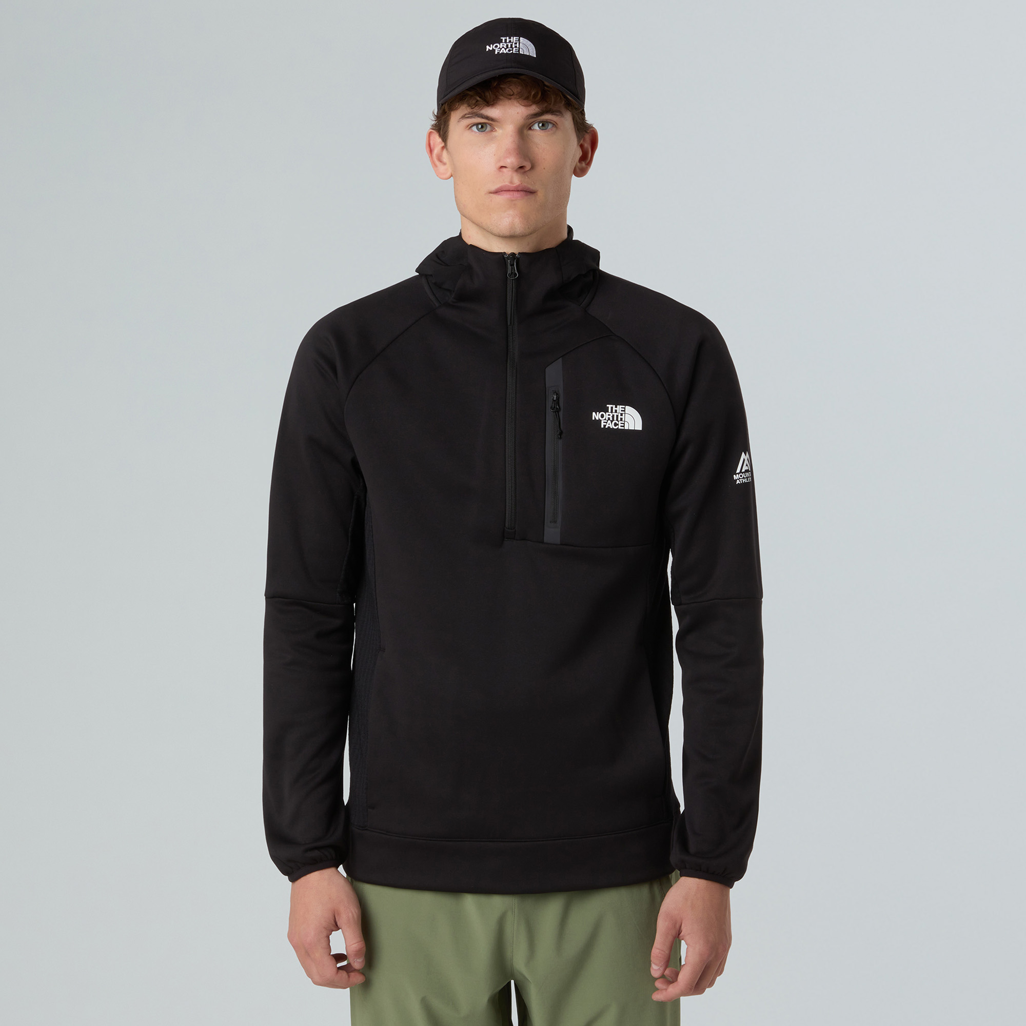 Bluza męska The North Face Mountain Athletics Fleece Hooded 1/4 Zip black 
