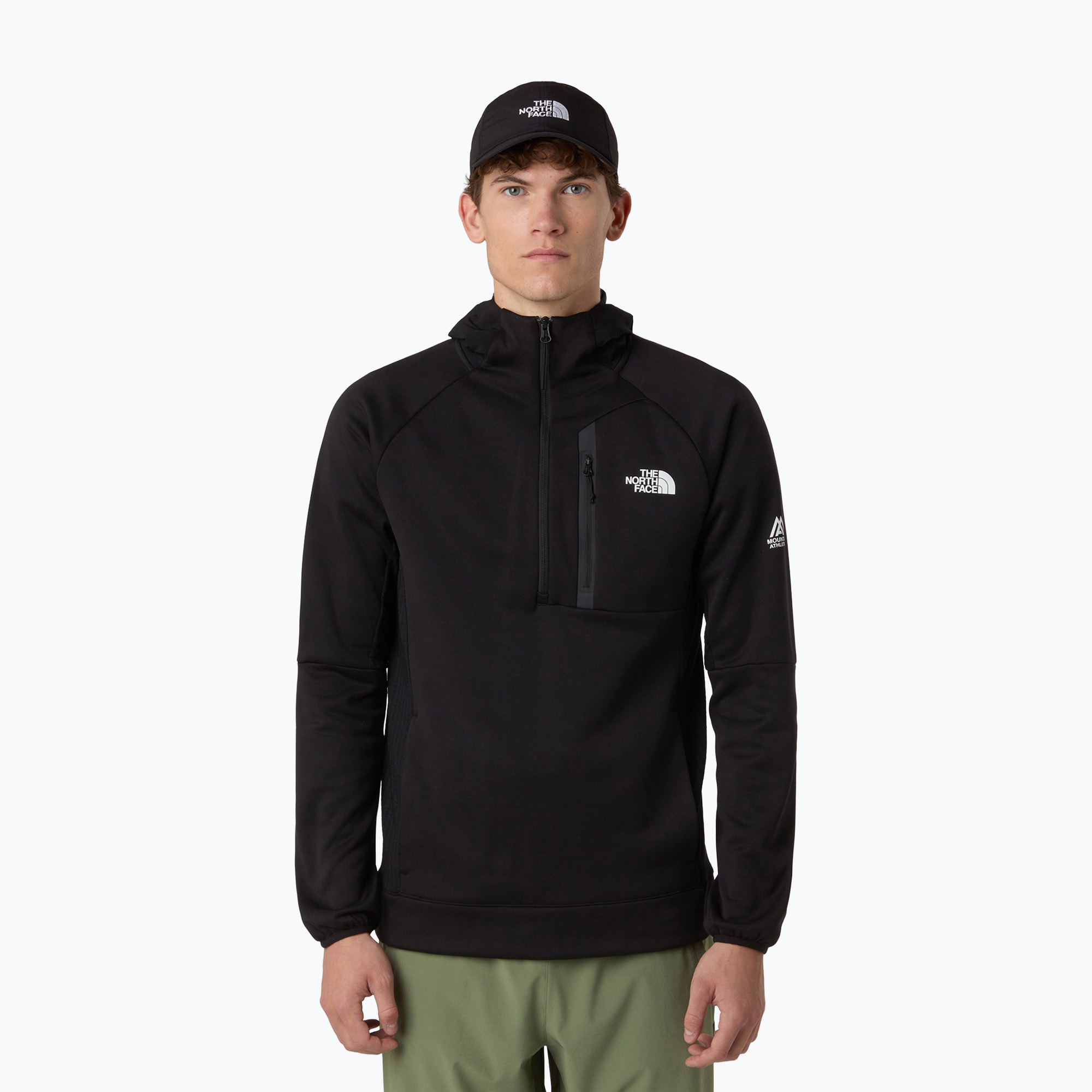 Bluza męska The North Face Mountain Athletics Fleece Hooded 1/4 Zip black 