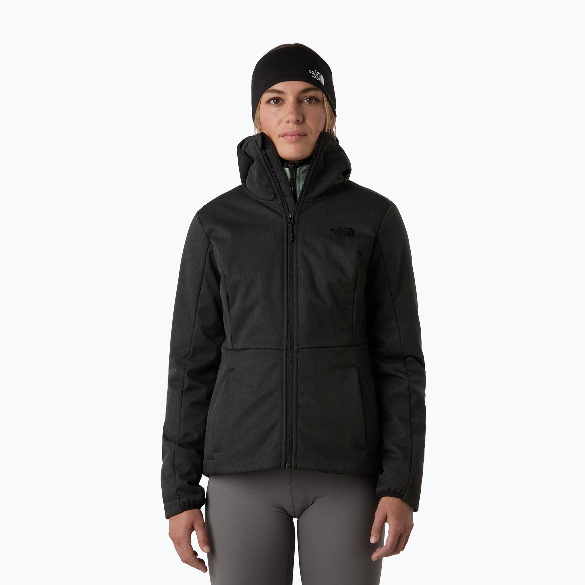 Kurtka softshell damska The North Face Quest Highloft EU black heather 