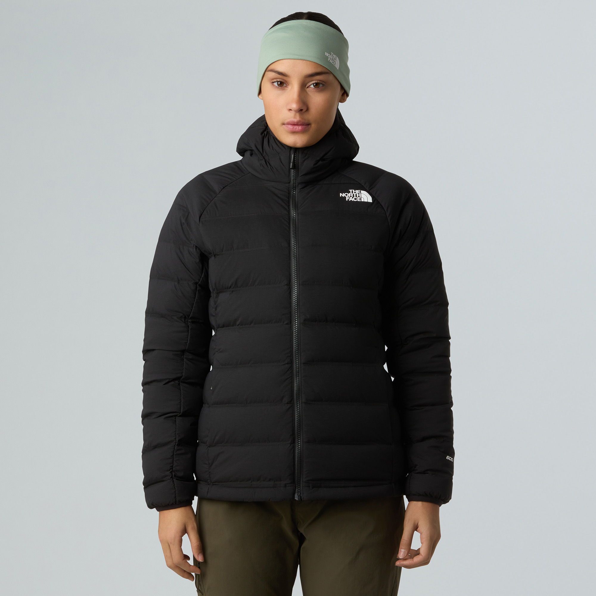 Kurtka puchowa damska The North Face Abseil Stretch Down Hoodie black 