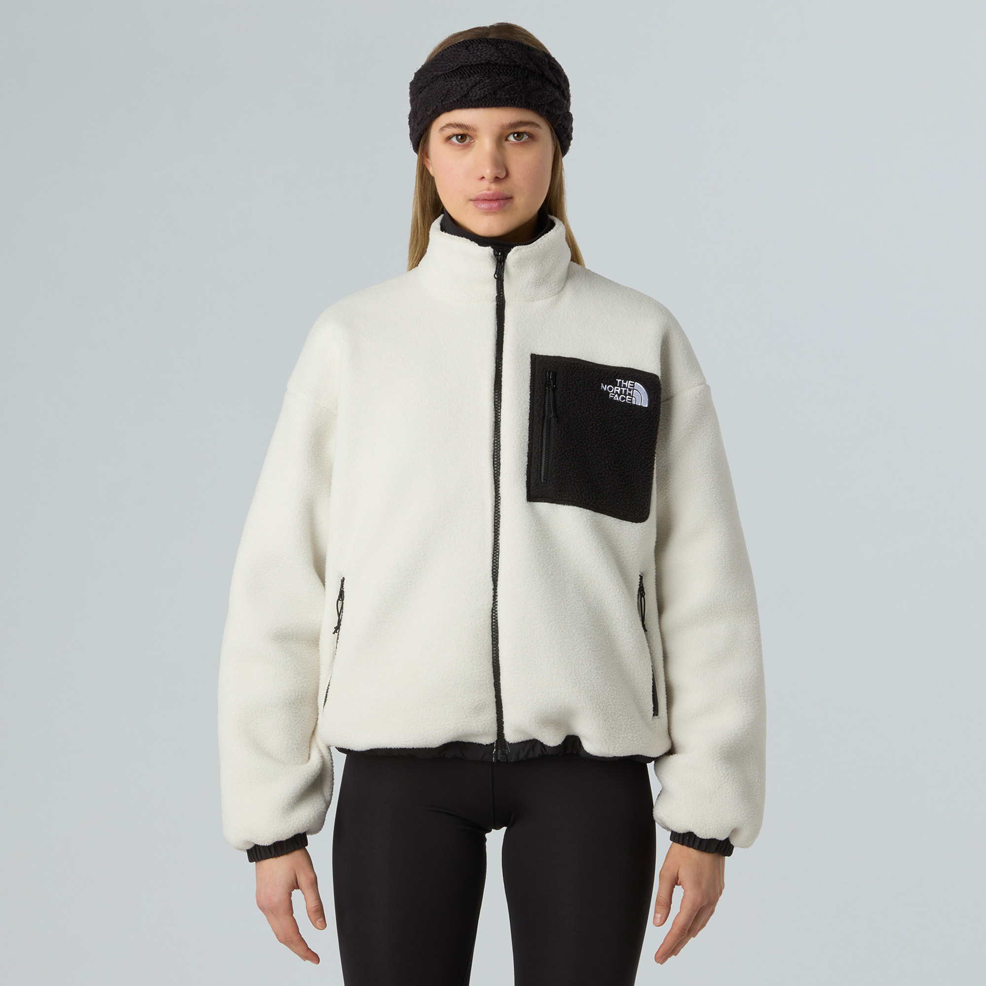 Kurtka damska The North Face Yumiori Reversible black/white dune 