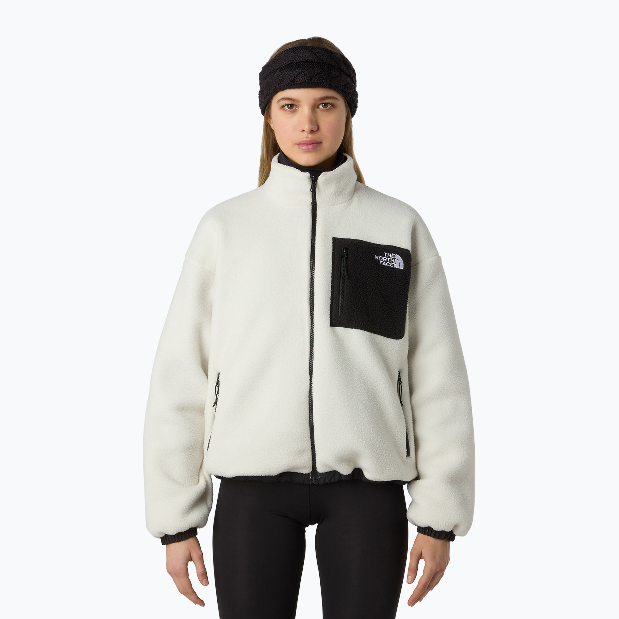 Kurtka damska The North Face Yumiori Reversible black/white dune 