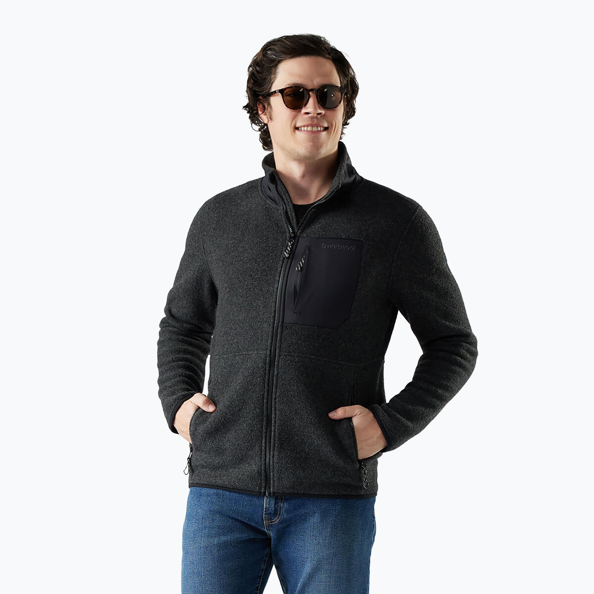 Bluza męska Smartwool Secon Cut Fleece charcoal 