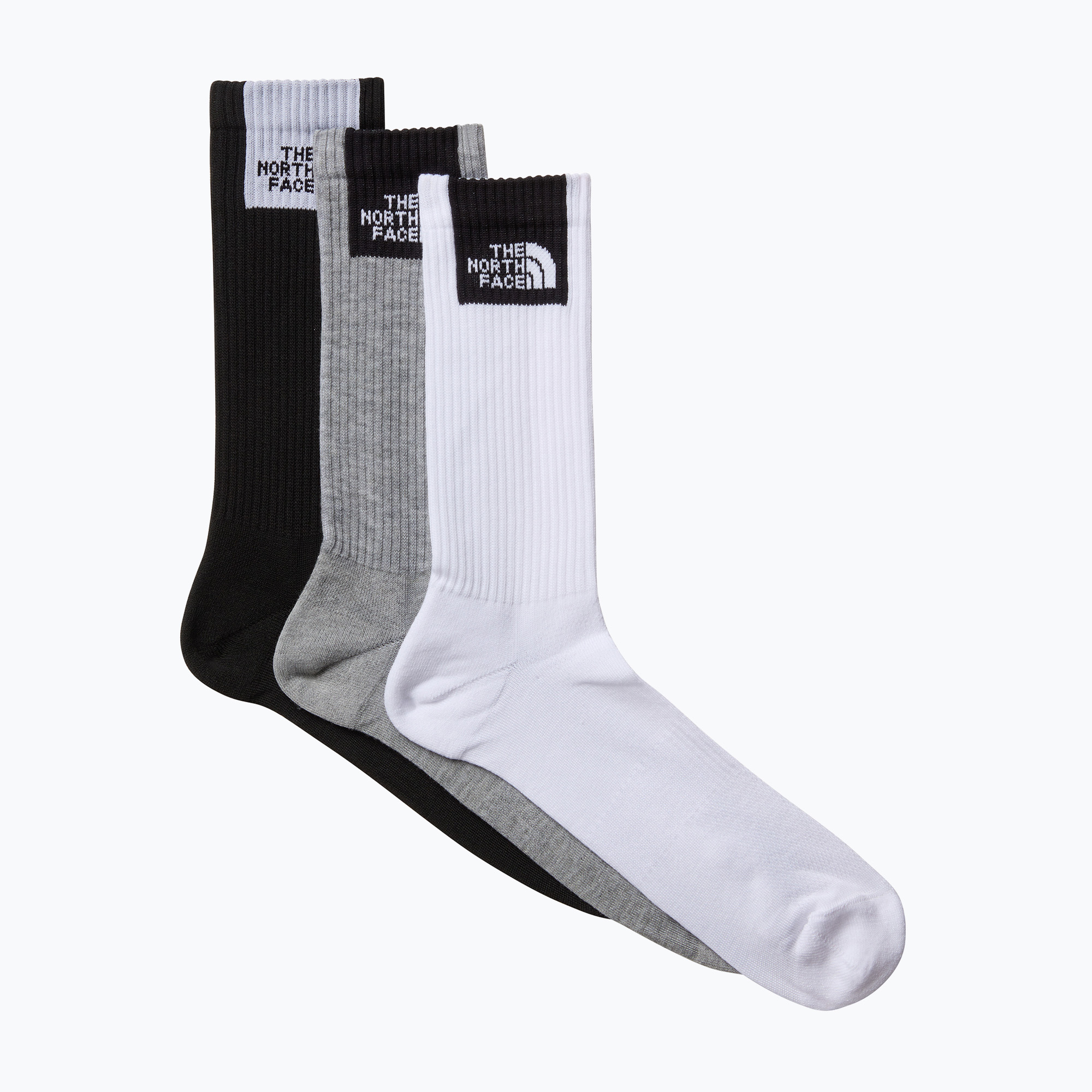 Чорапи The North Face Multi Sport Fine Box Cush Crew 3 чифта white/black