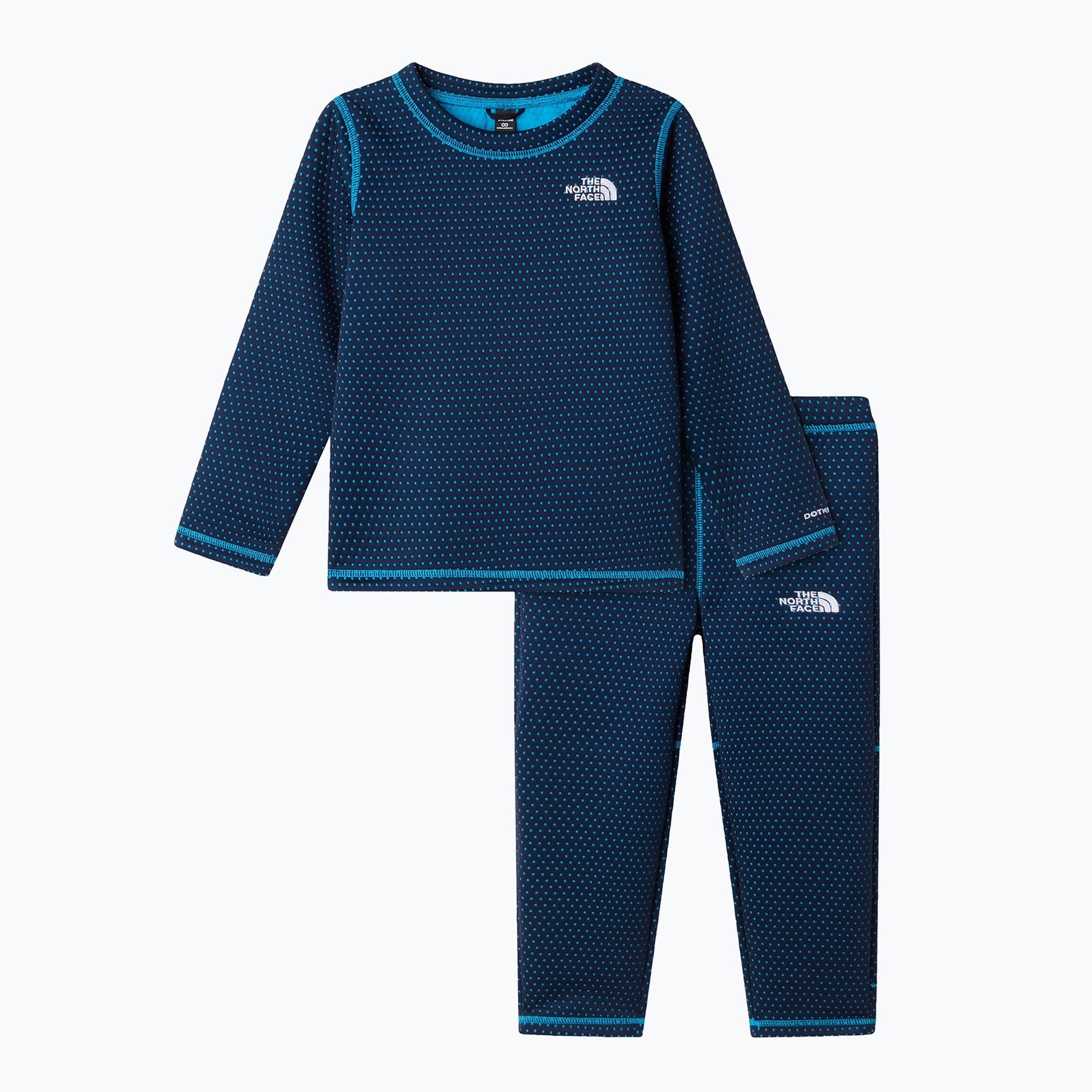 Комплект детско термо бельо The North Face Dotknit Thermal summit navy/meridian blue