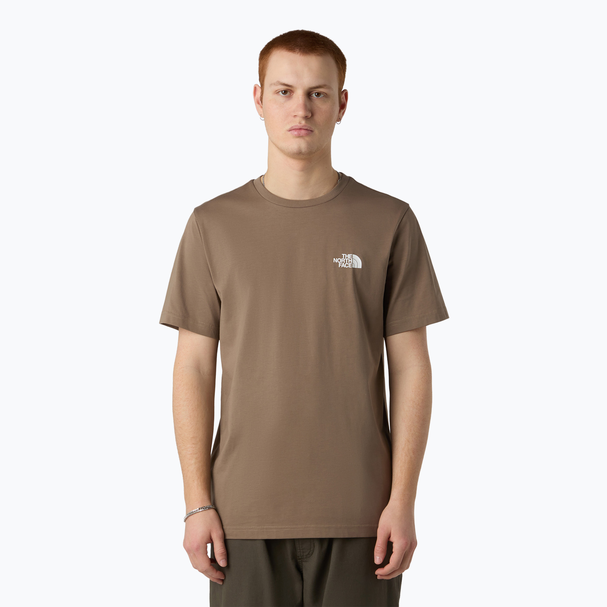 Koszulka męska The North Face Simple Dome mocha brown 