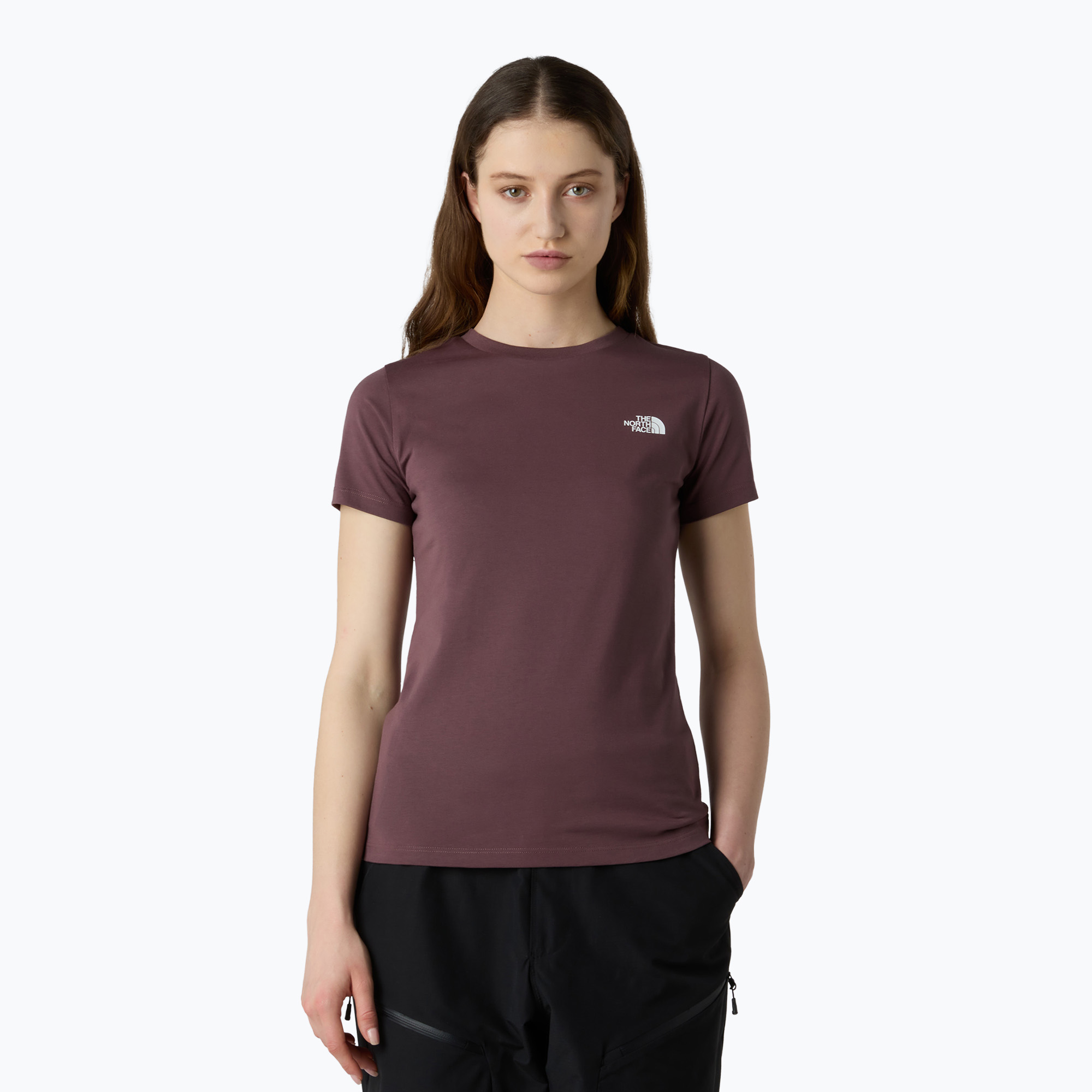 Koszulka damska The North Face Simple Dome Slim tawny quartz 