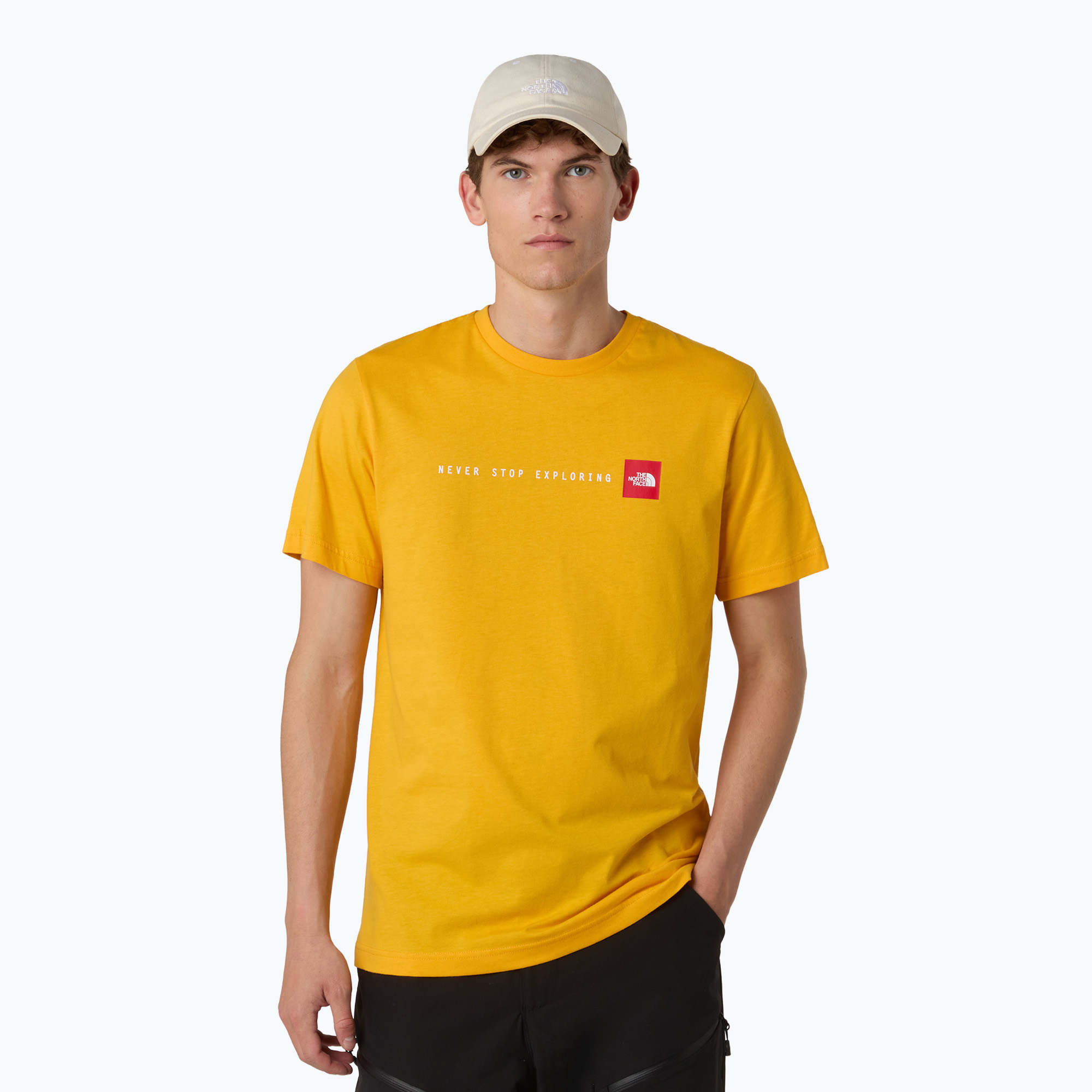 Koszulka męska The North Face Never Stop Exploring Tee summit gold 