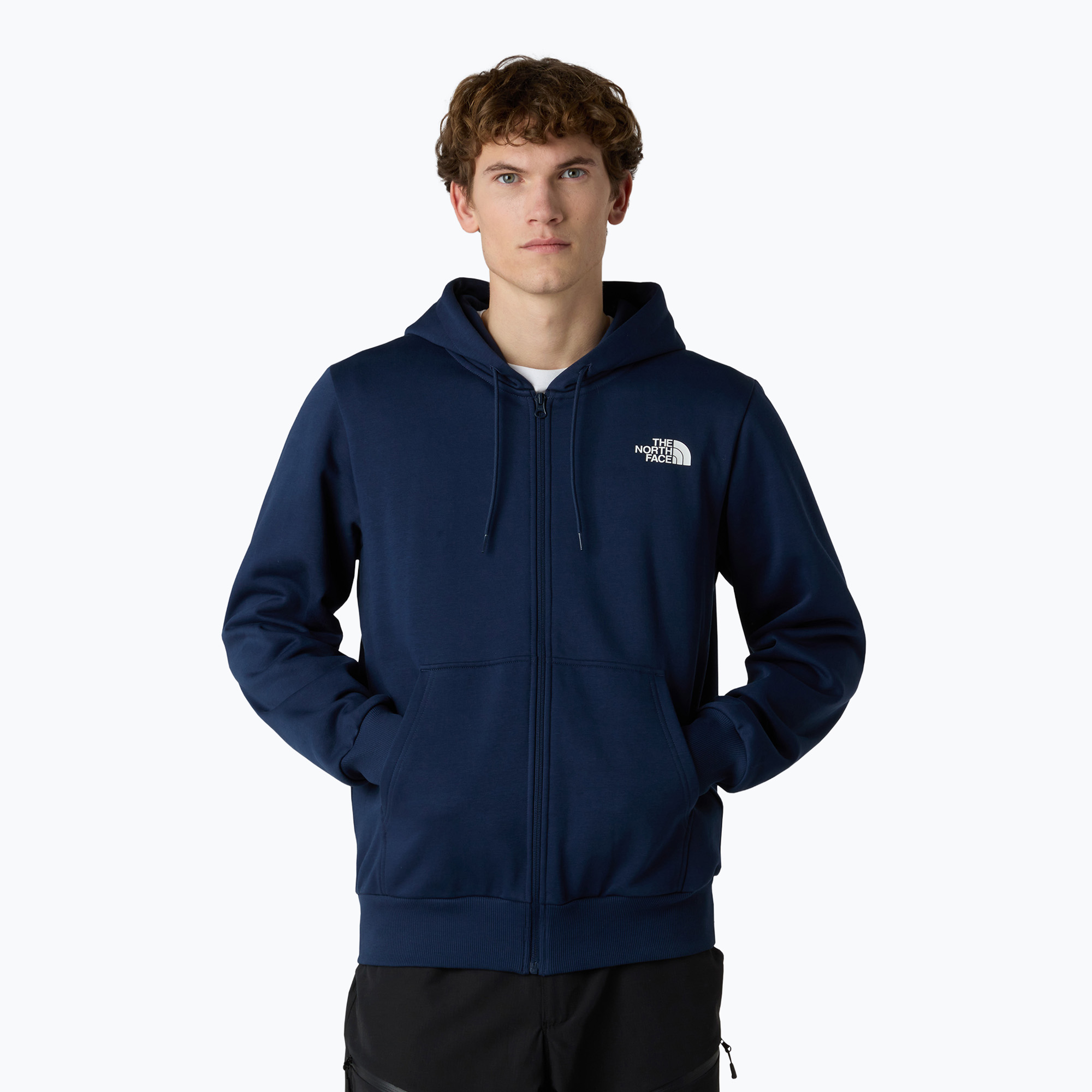 Bluza męska The North Face Simple Dome Full Zip Hoodie summit navy 
