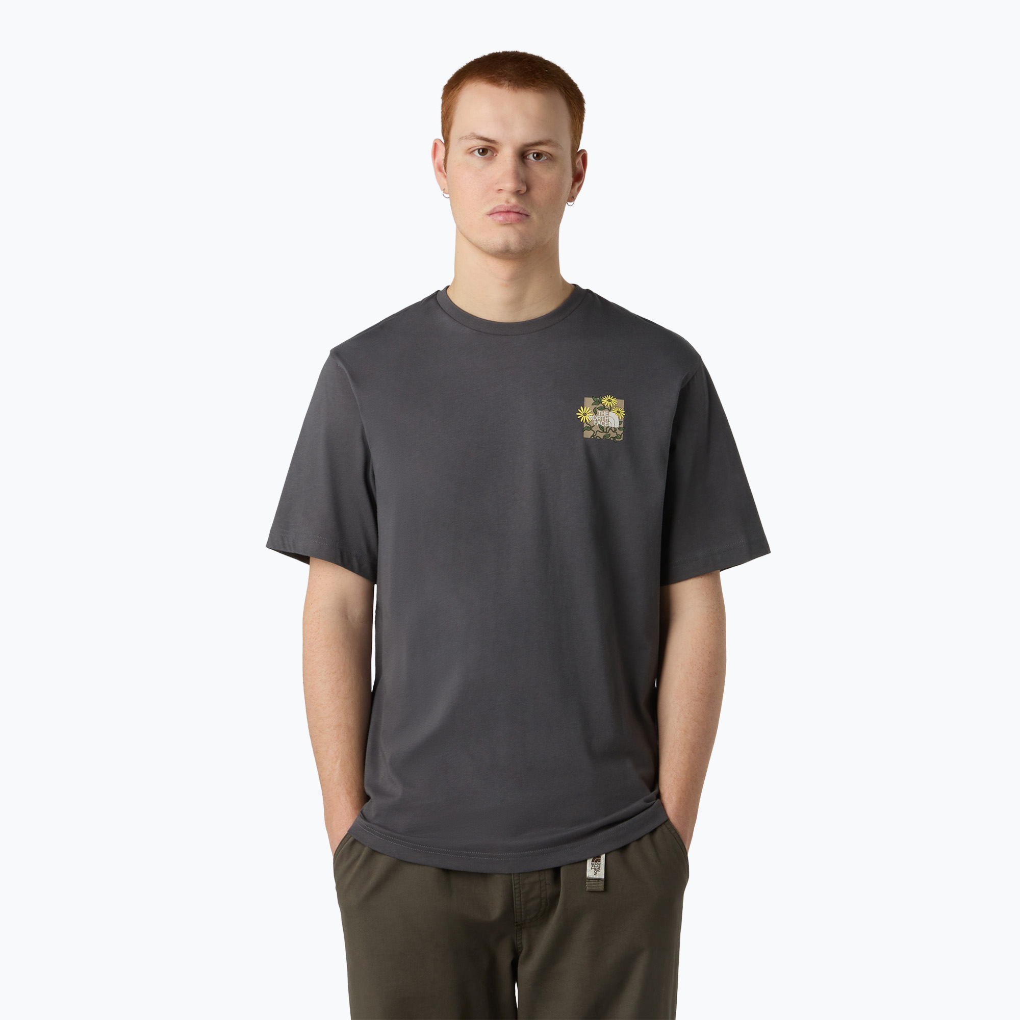 Koszulka męska The North Face Connected Relaxed anthracite grey 